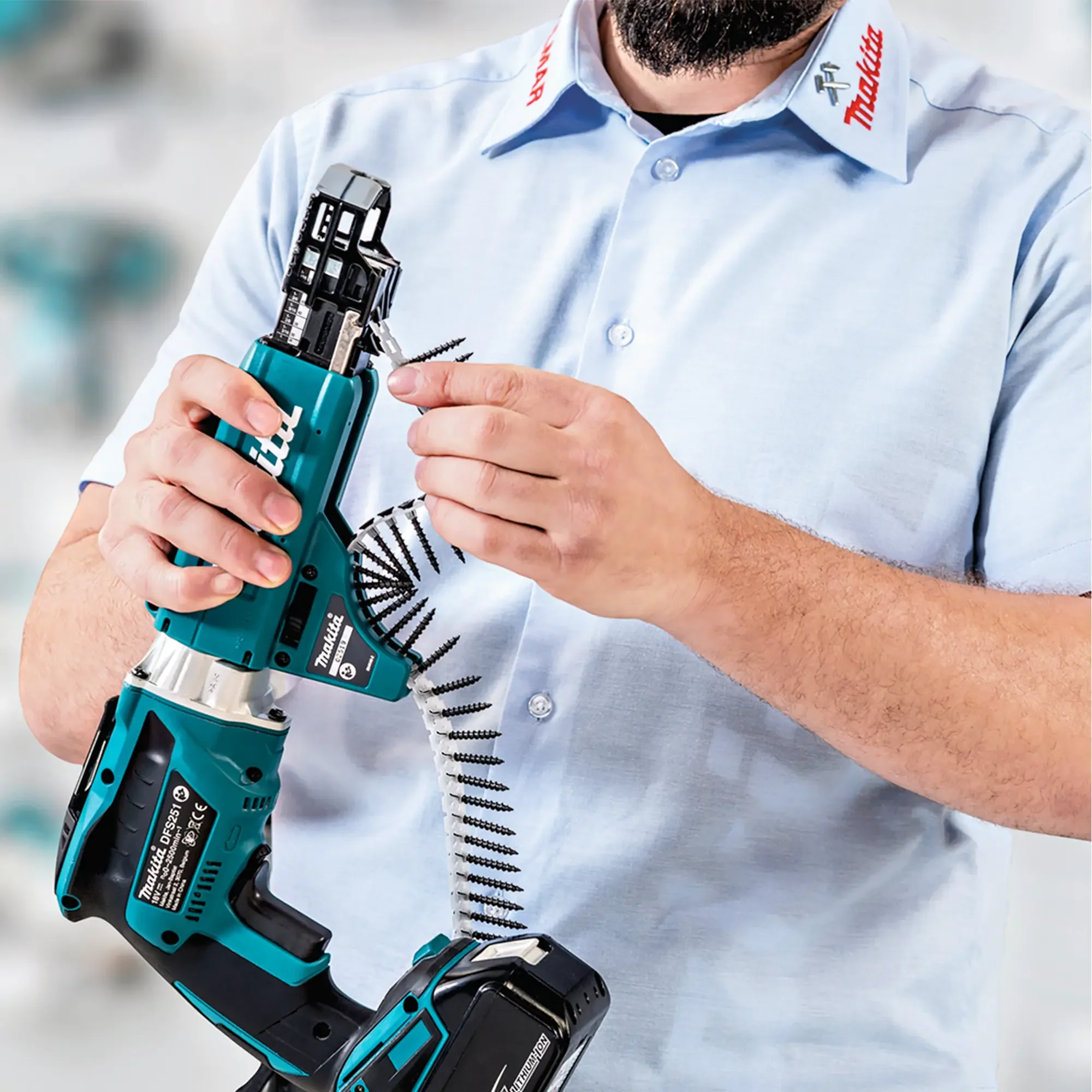 Avvitatore Cartongesso Makita DFS452AJX2 18V 2Ah - Image 11