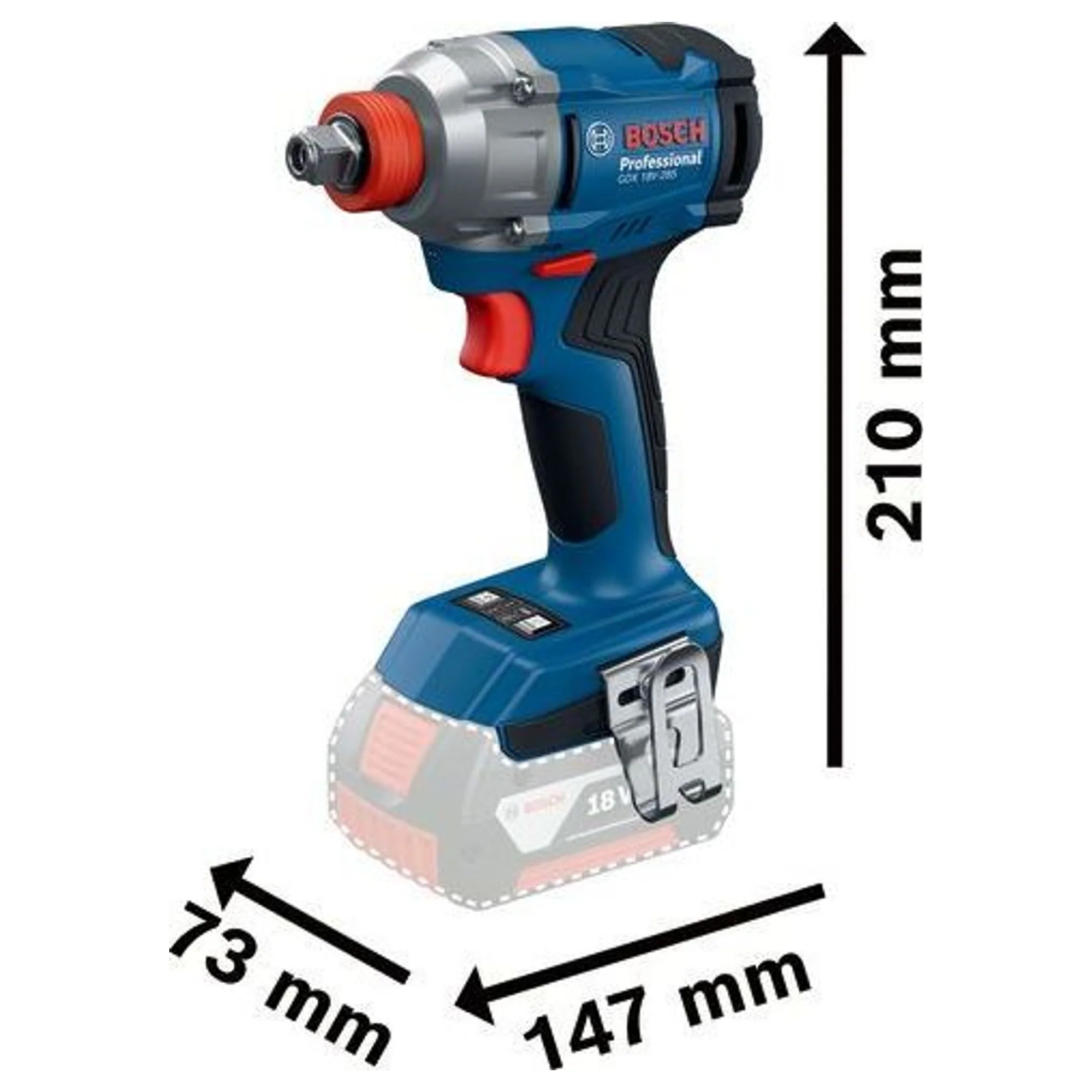Avvitatore a massa battente Bosch GDX 18V-285 PRO 18V - Image 3
