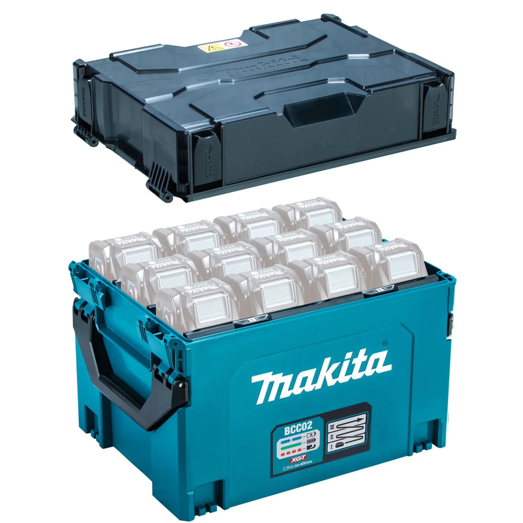 Caricabatterie Multiplo Makita BCC02 1914U0-3 40V - Image 12