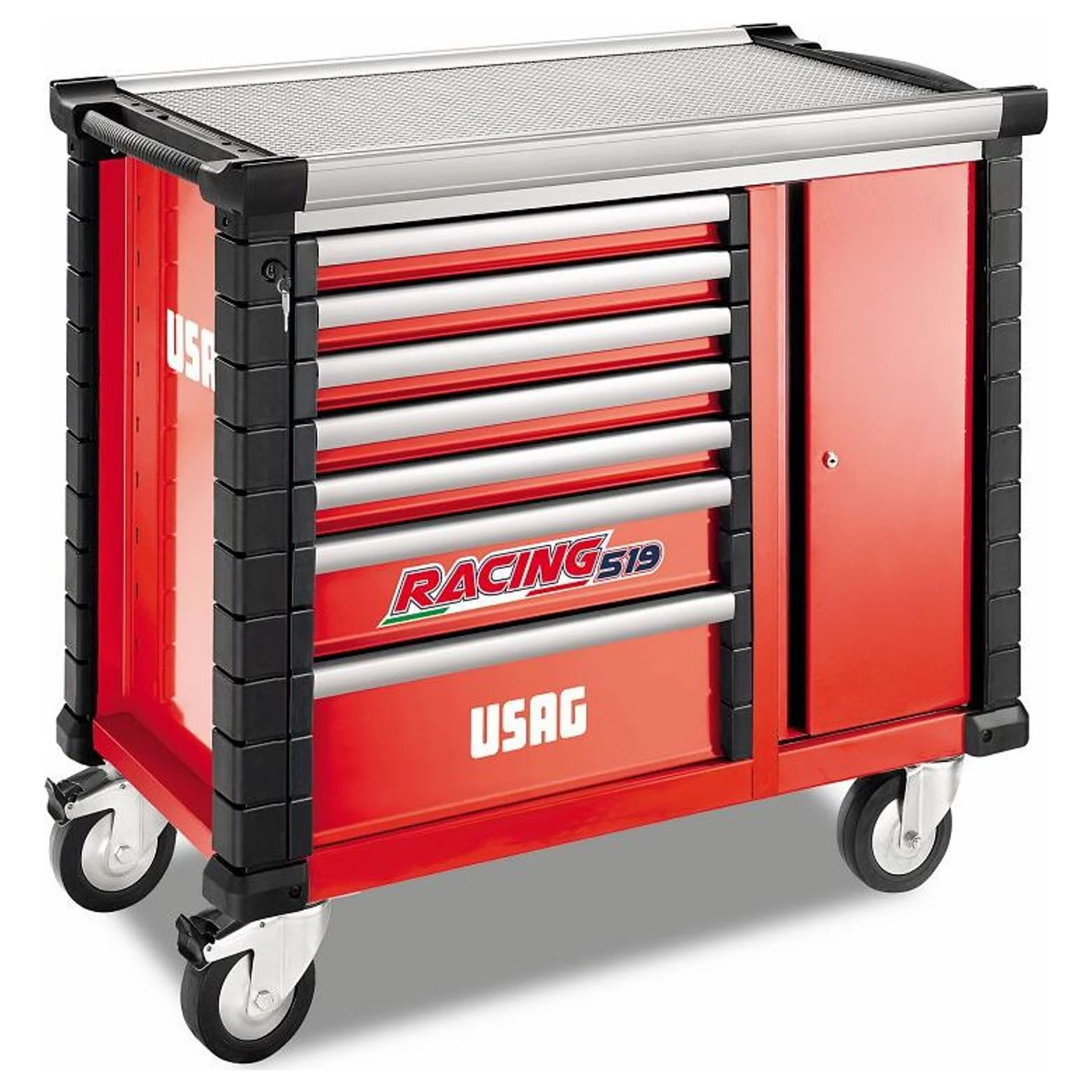 Carrello Usag RACING 519 RBO7/3V con anta laterale 7 cassetti