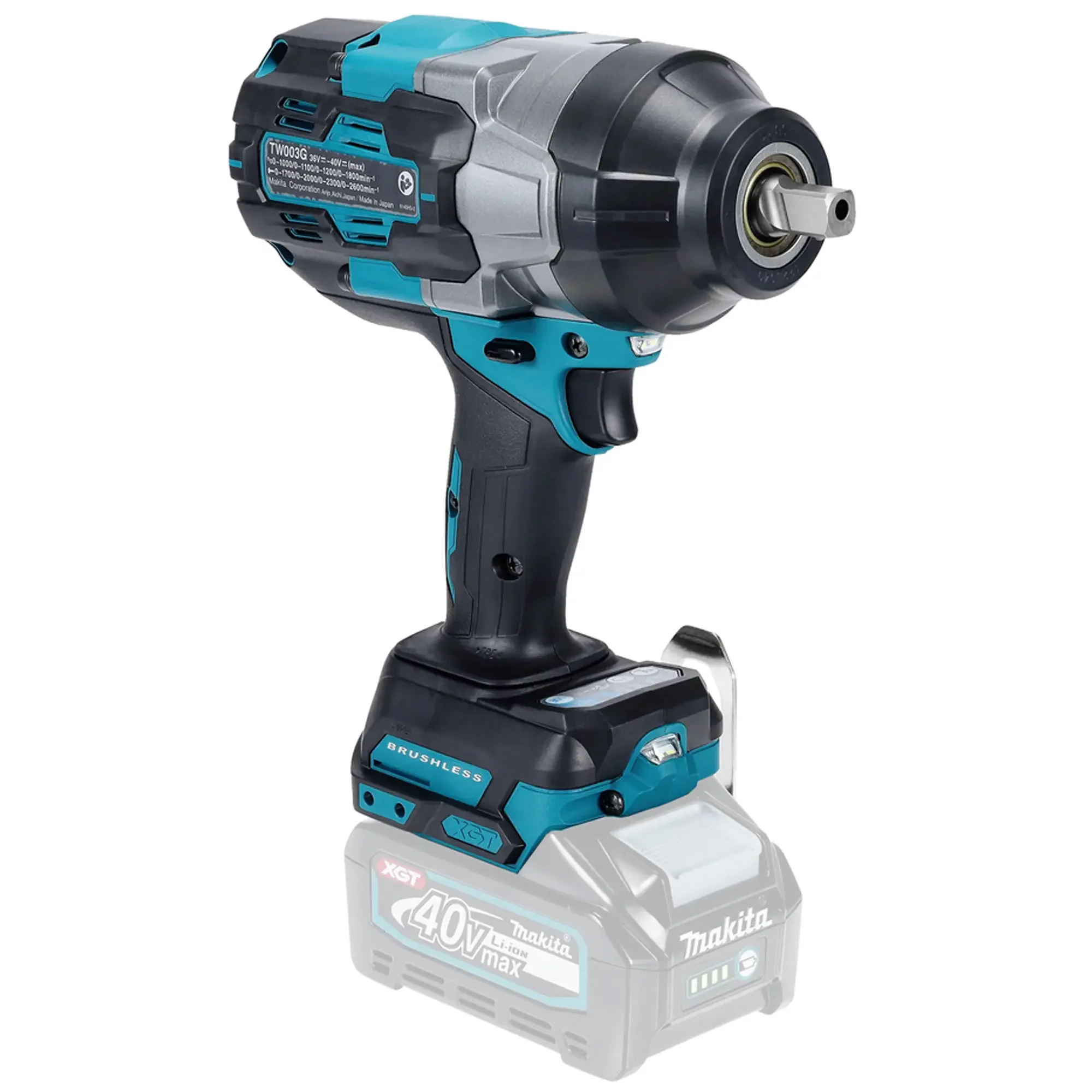 Chiave a Impulsi Makita TW003GZ01 40V - Image 3