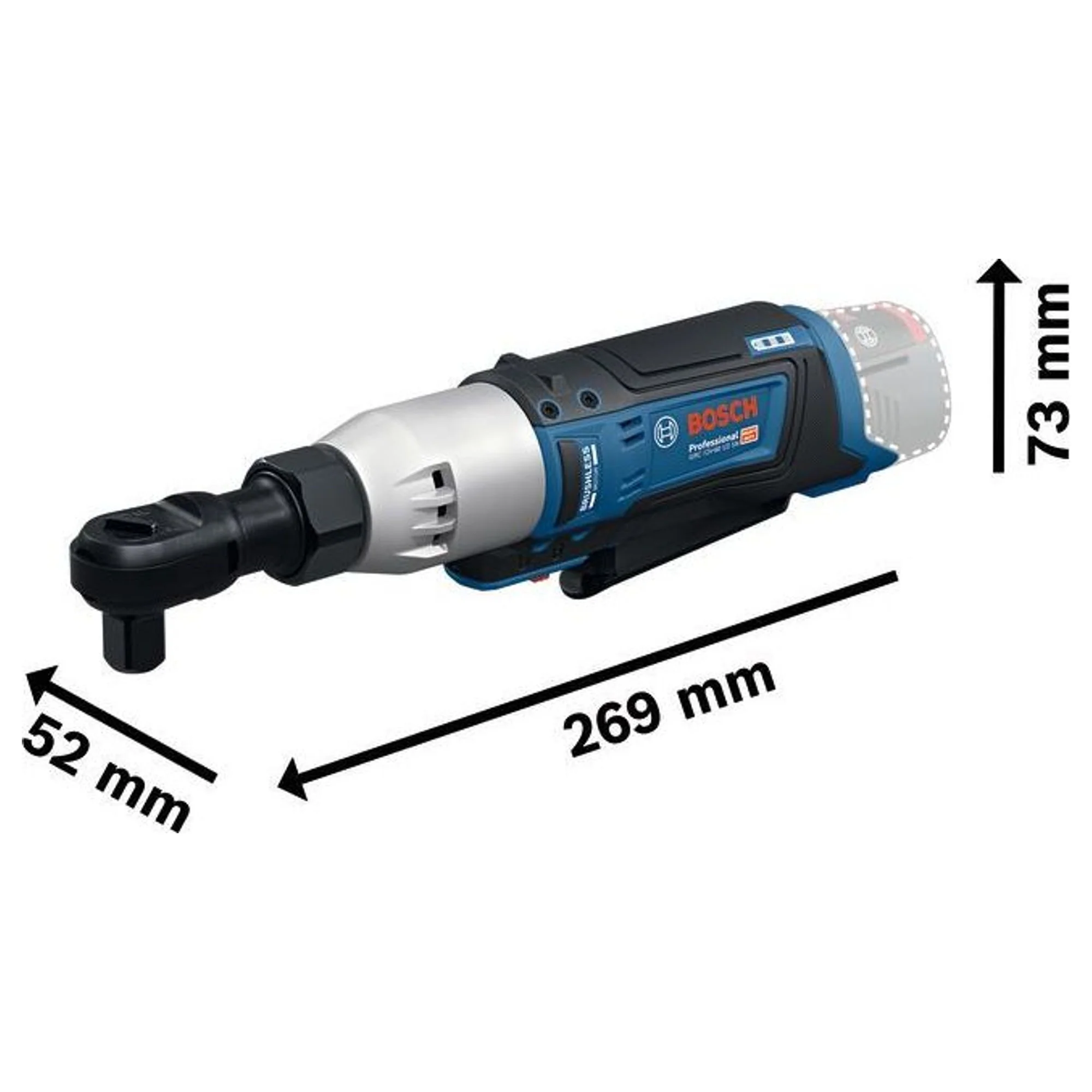 Chiave a cricchetto Bosch GRC 12V-60 1/2 SN PRO 12V - Image 3