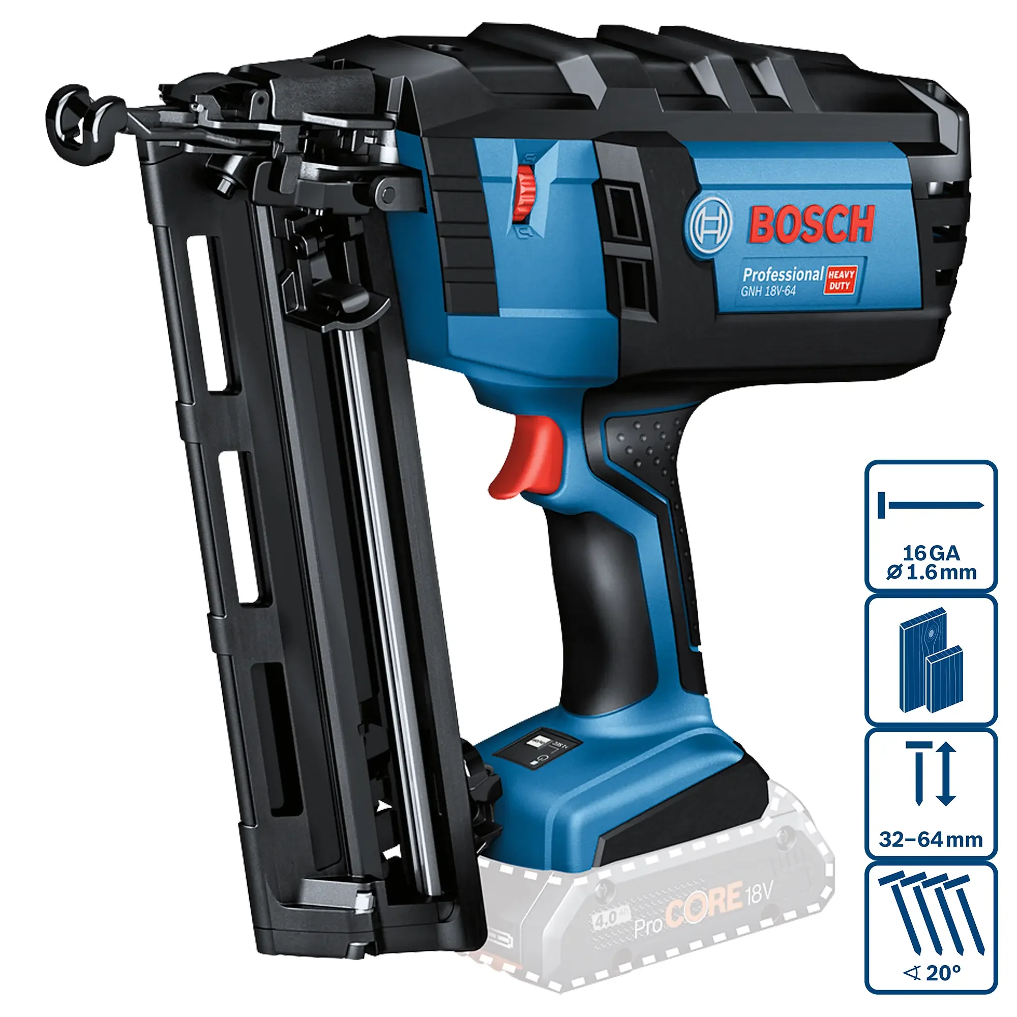 Chiodatrice Bosch GNH 18V-64 - Image 3
