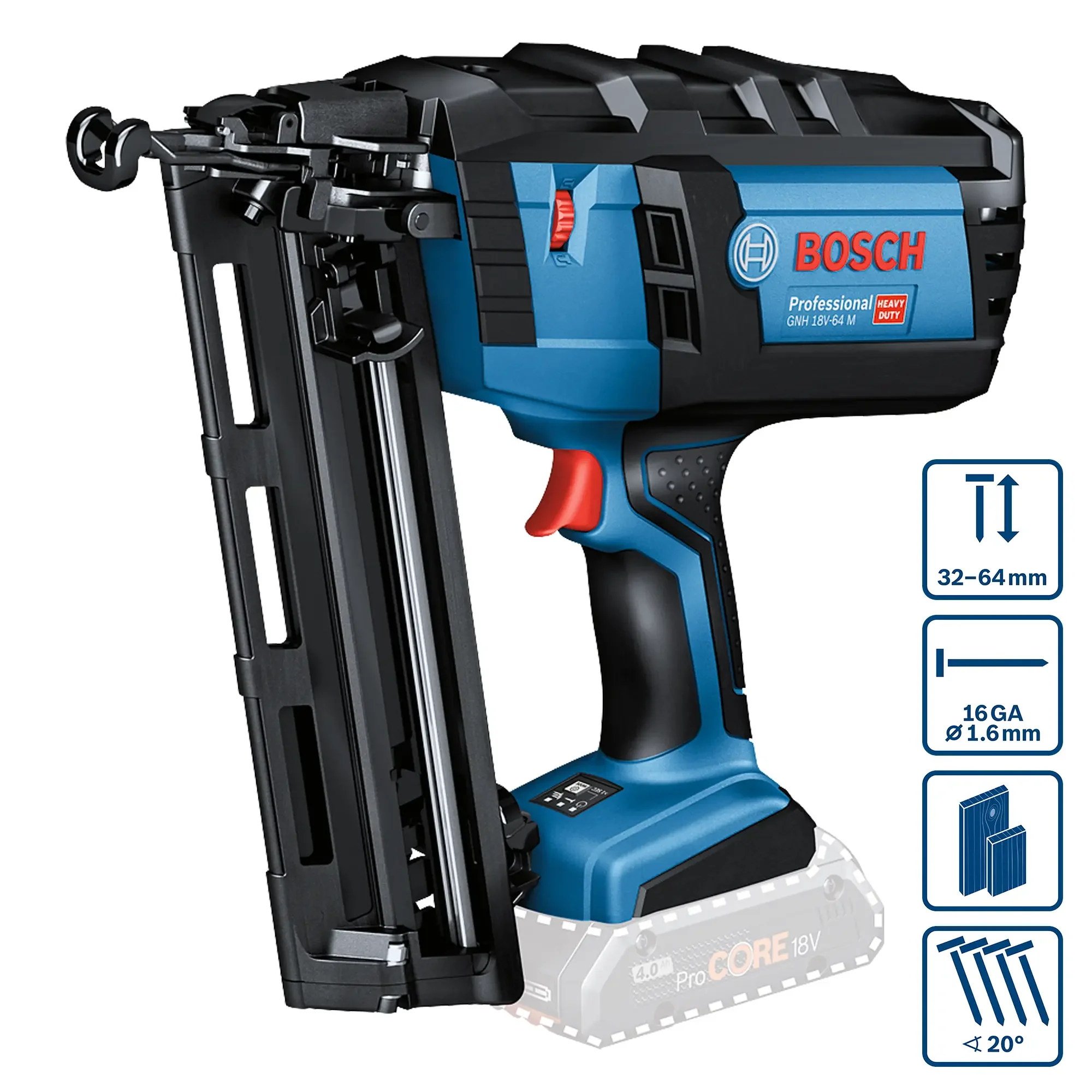 Chiodatrice Bosch GNH 18V-64 M - Image 3