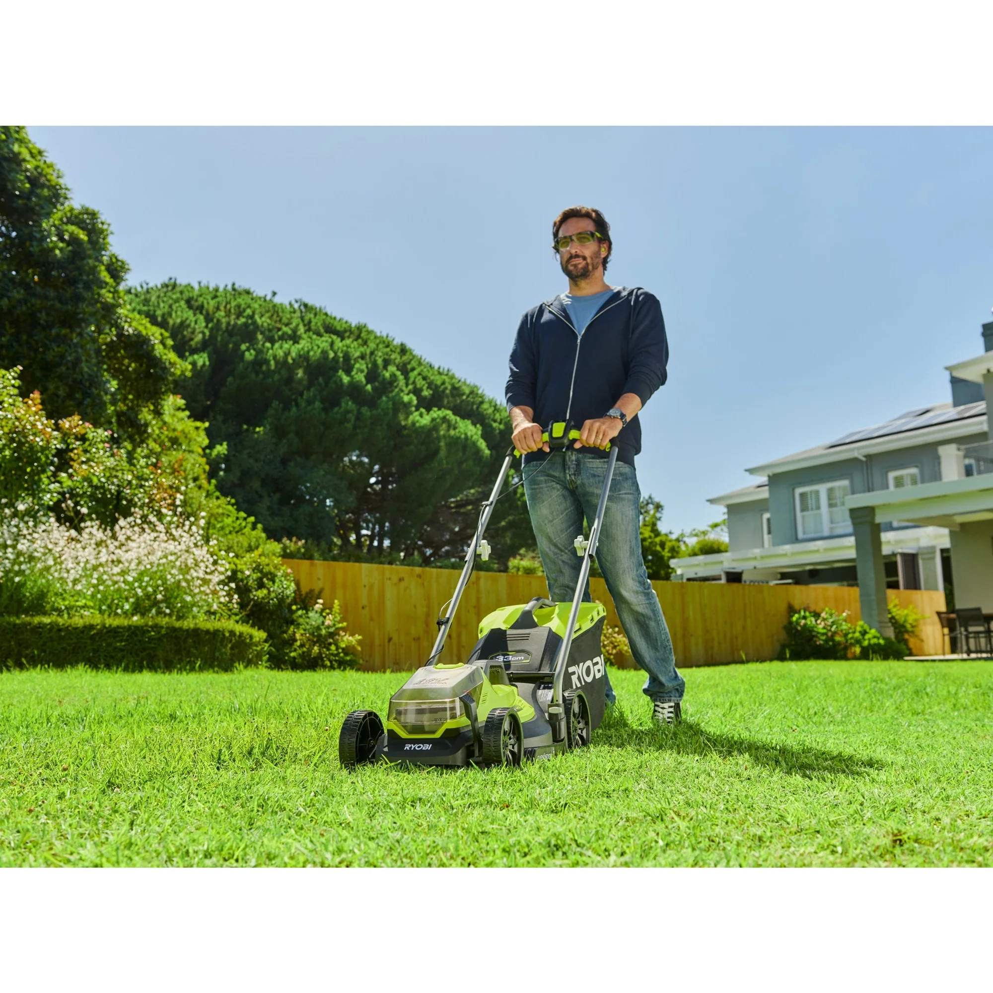 Combo Garden Ryobi RLM1833 + BLT1825M 18V 4Ah - Image 4