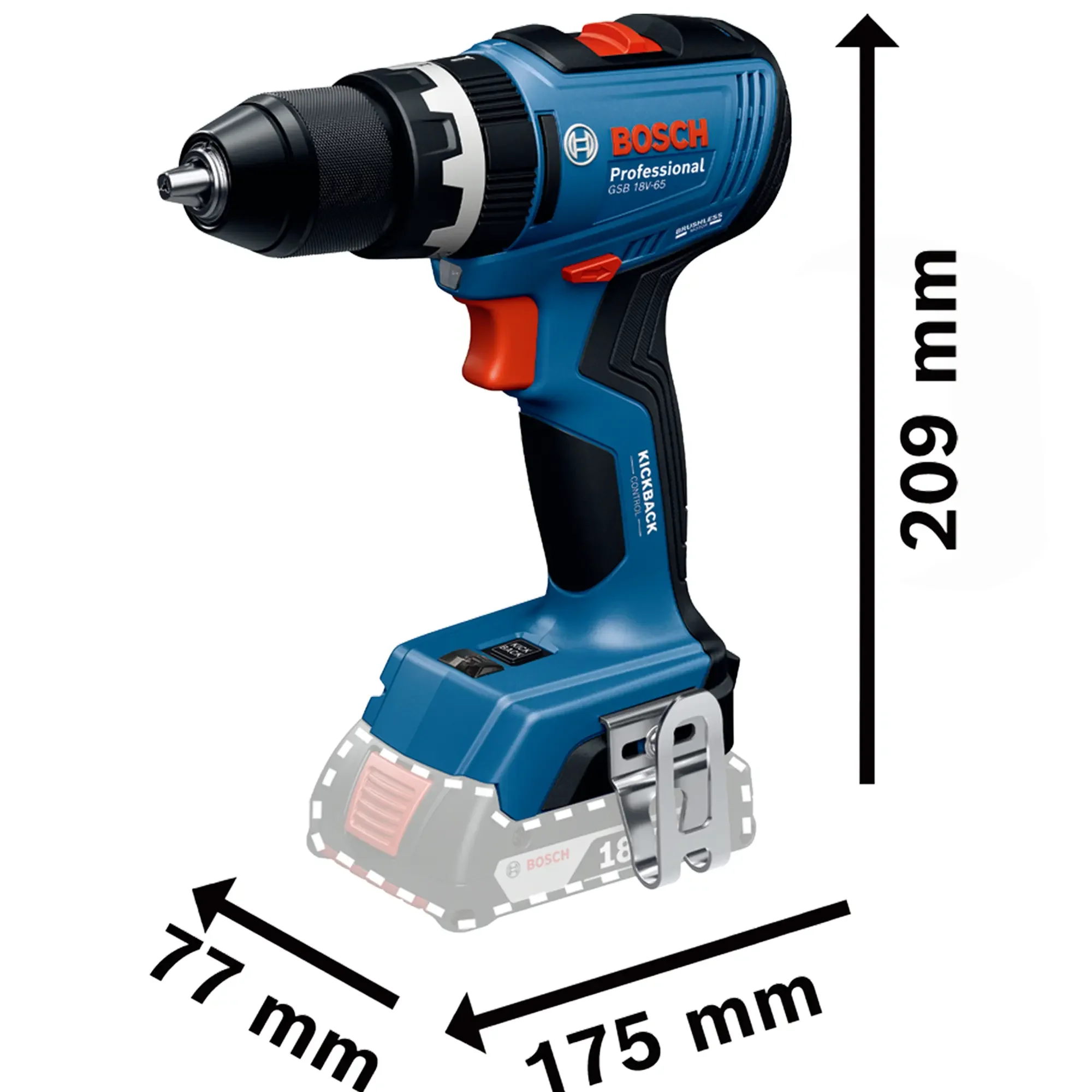 Combo Kit Bosch GSB 18V-65 + GWS 18V-11 + GBH 18V-24 C 18V 5Ah - Image 7