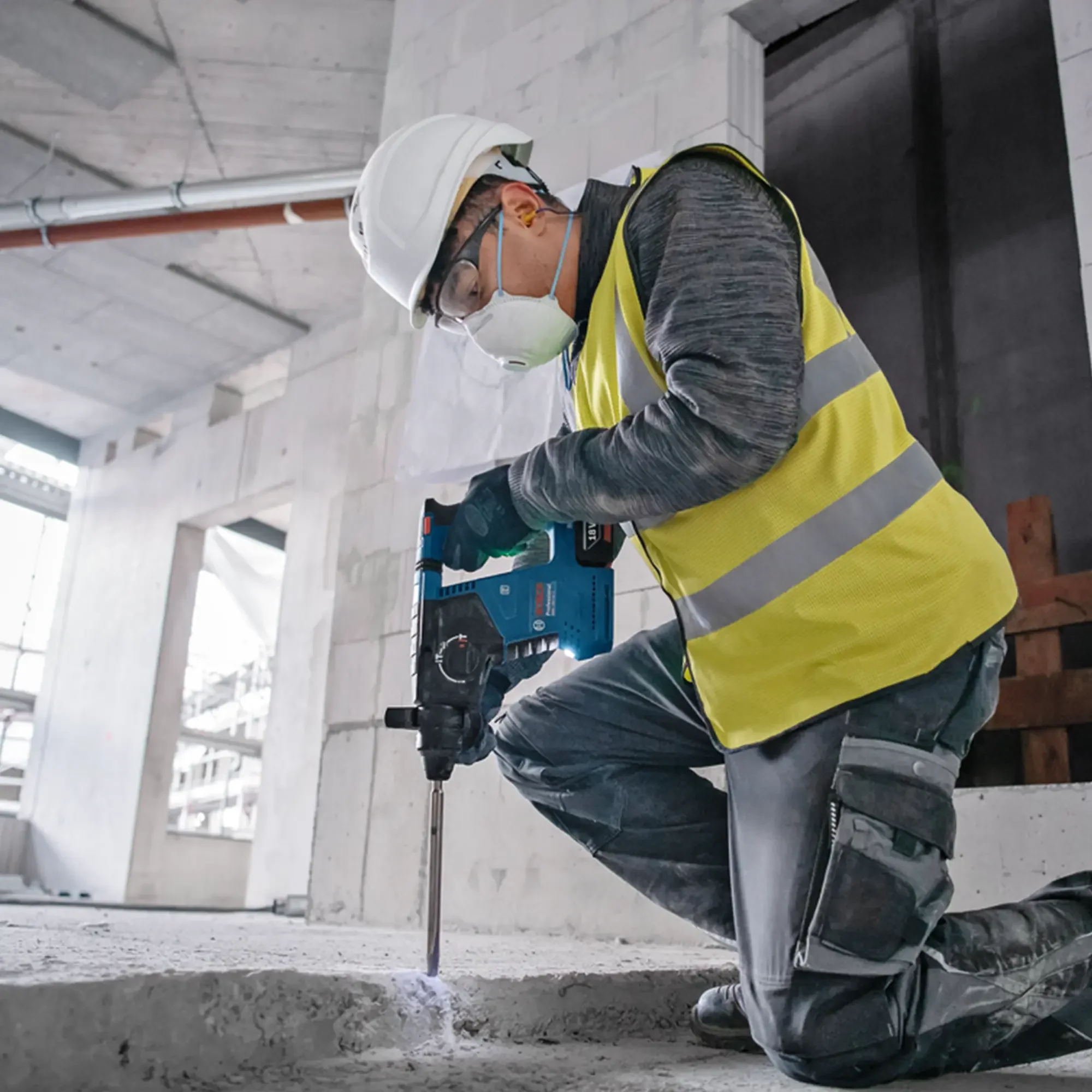 Combo Kit Bosch GSB 18V-65 + GWS 18V-11 + GBH 18V-24 C 18V 5Ah - Image 8