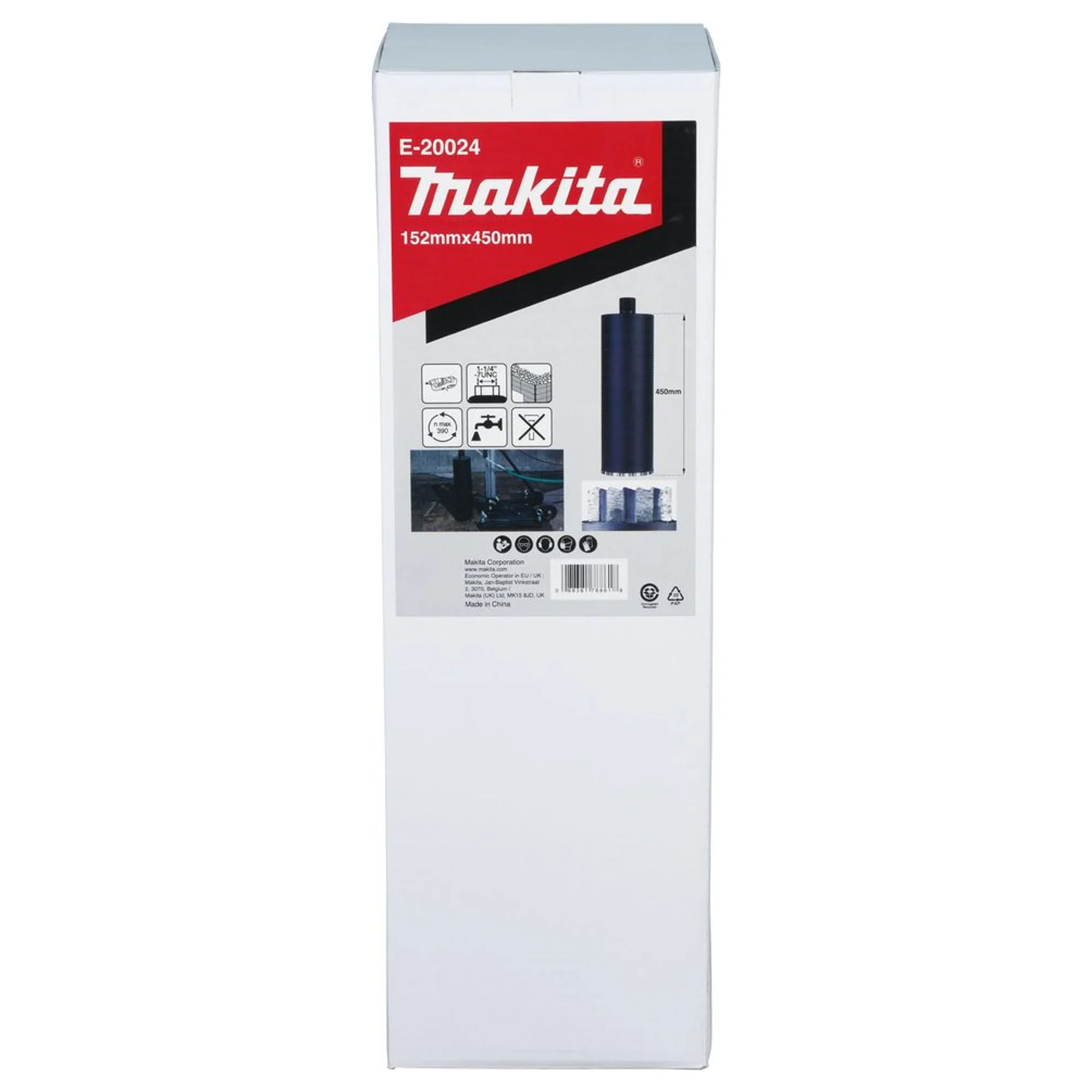 Corona Diamantata Makita E-20024 152x450mm Wet 1-1/4"UNC - Image 5