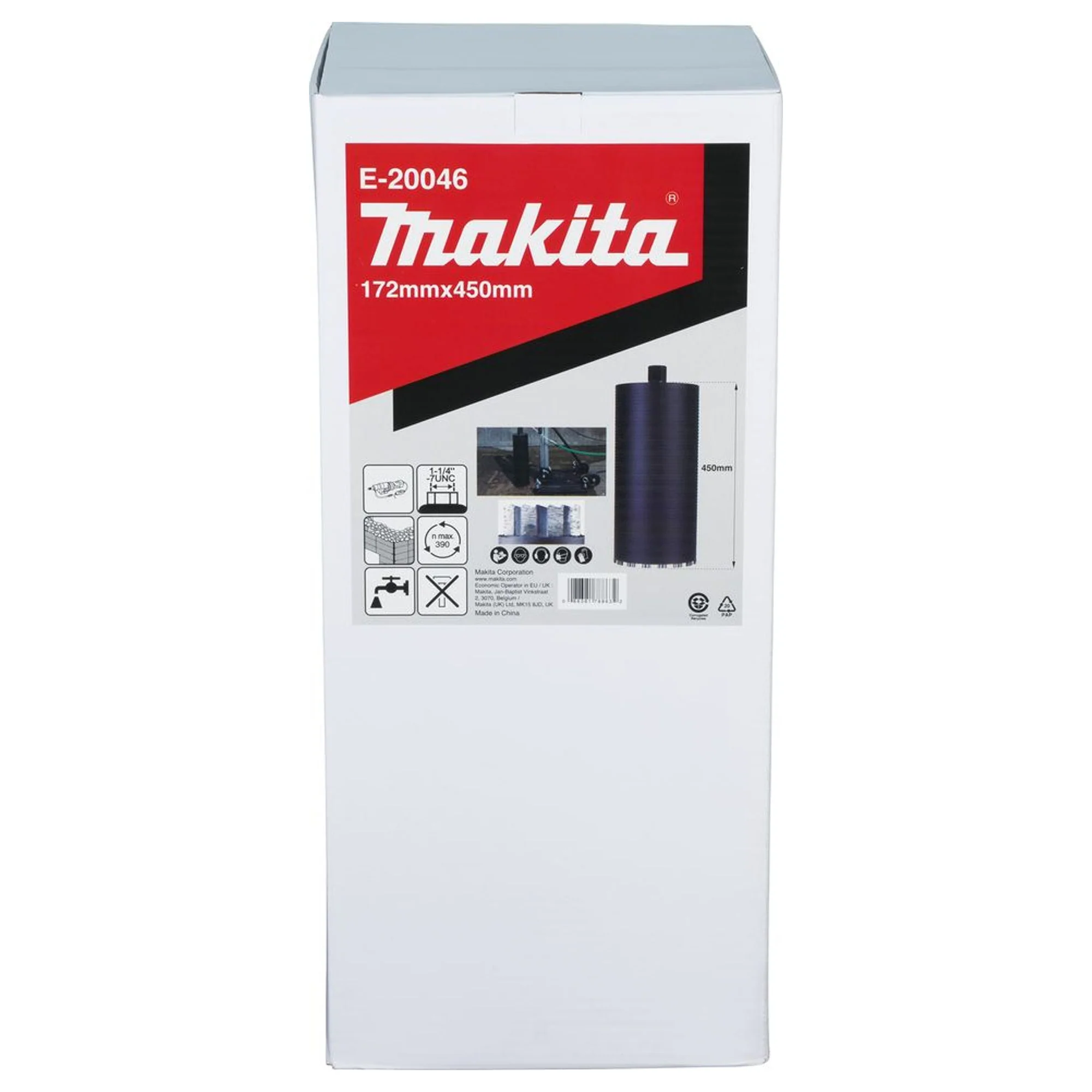 Corona Diamantata Makita E-20046 172x450mm Wet 1-1/4"UNC - Image 5