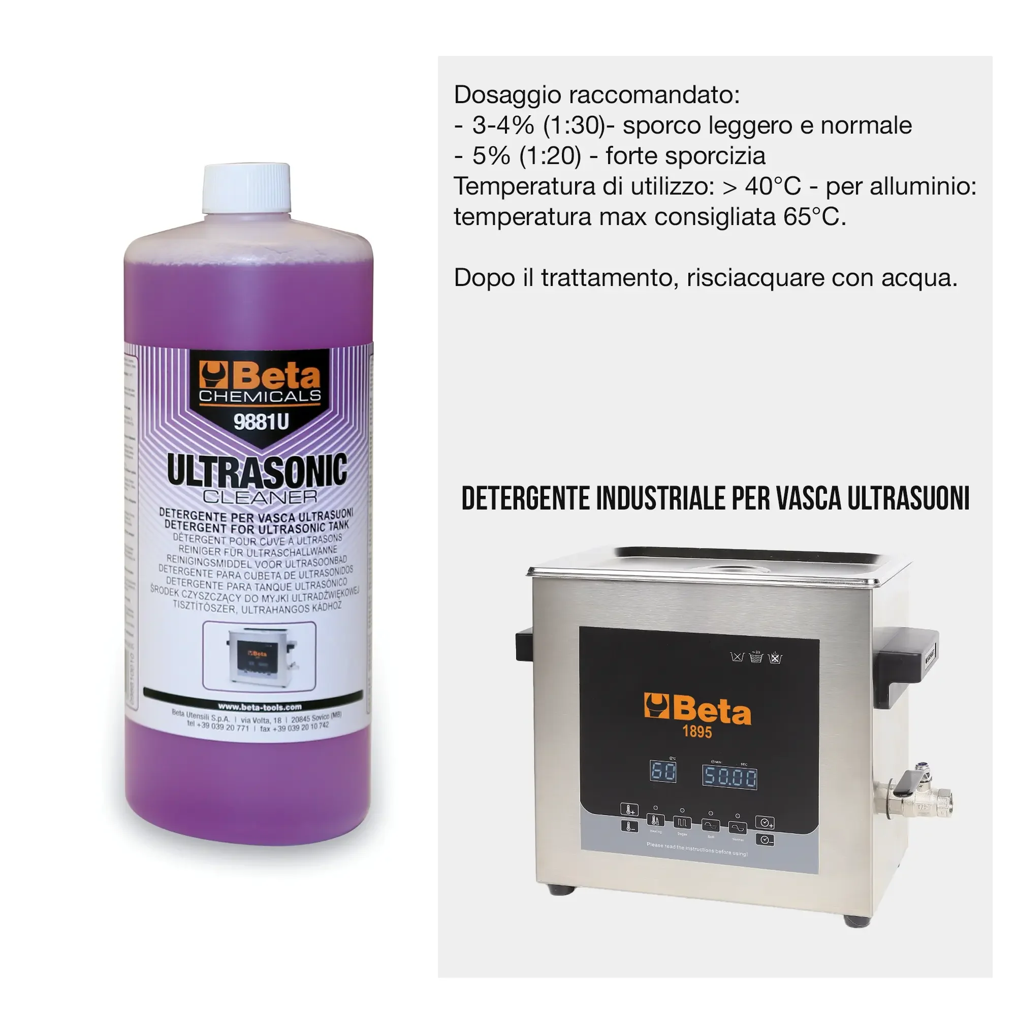 Detergente per vasca ultrasuoni Beta 9881U - Image 2