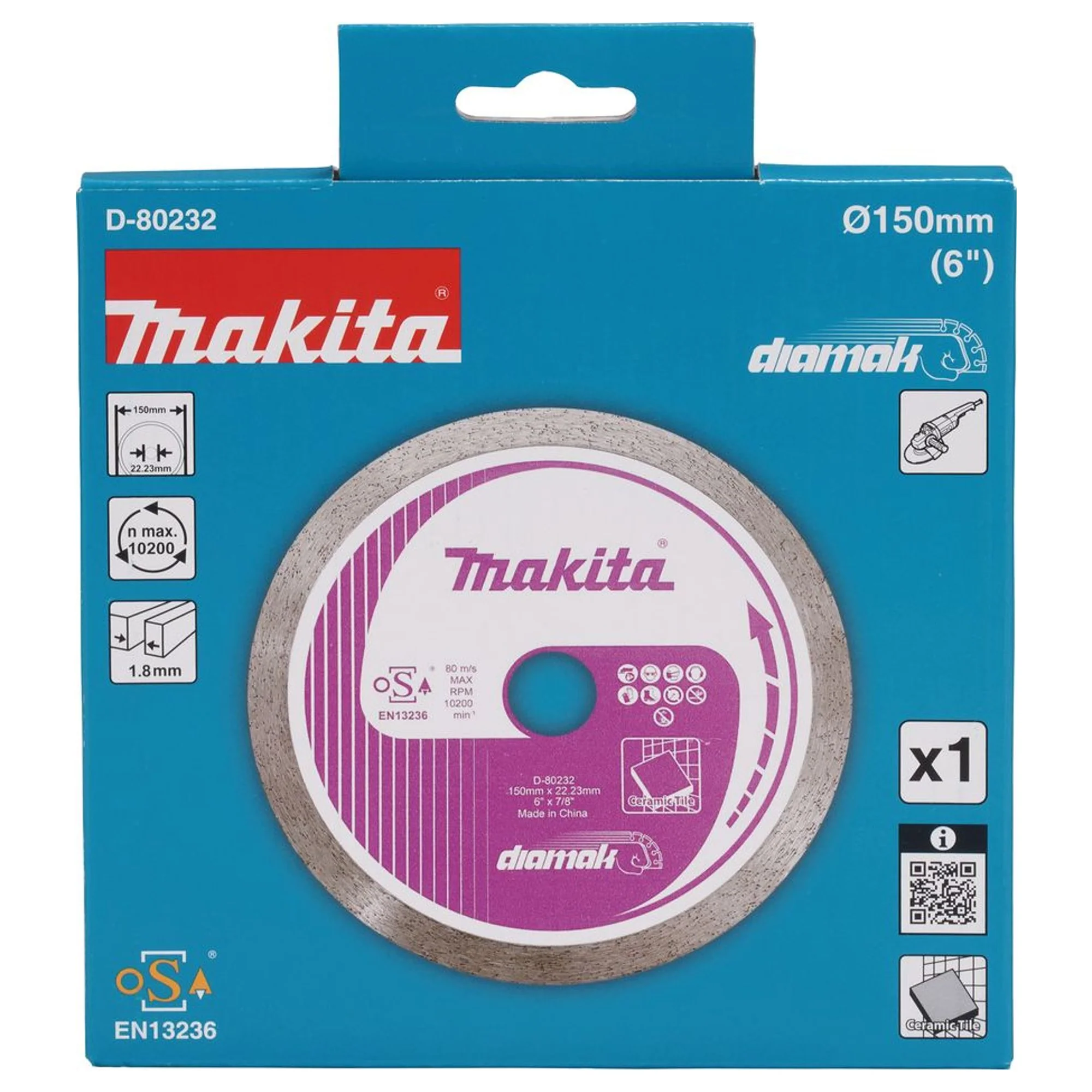 Disco Diamantato Makita D-80232 150mm Corona Continua - Image 3