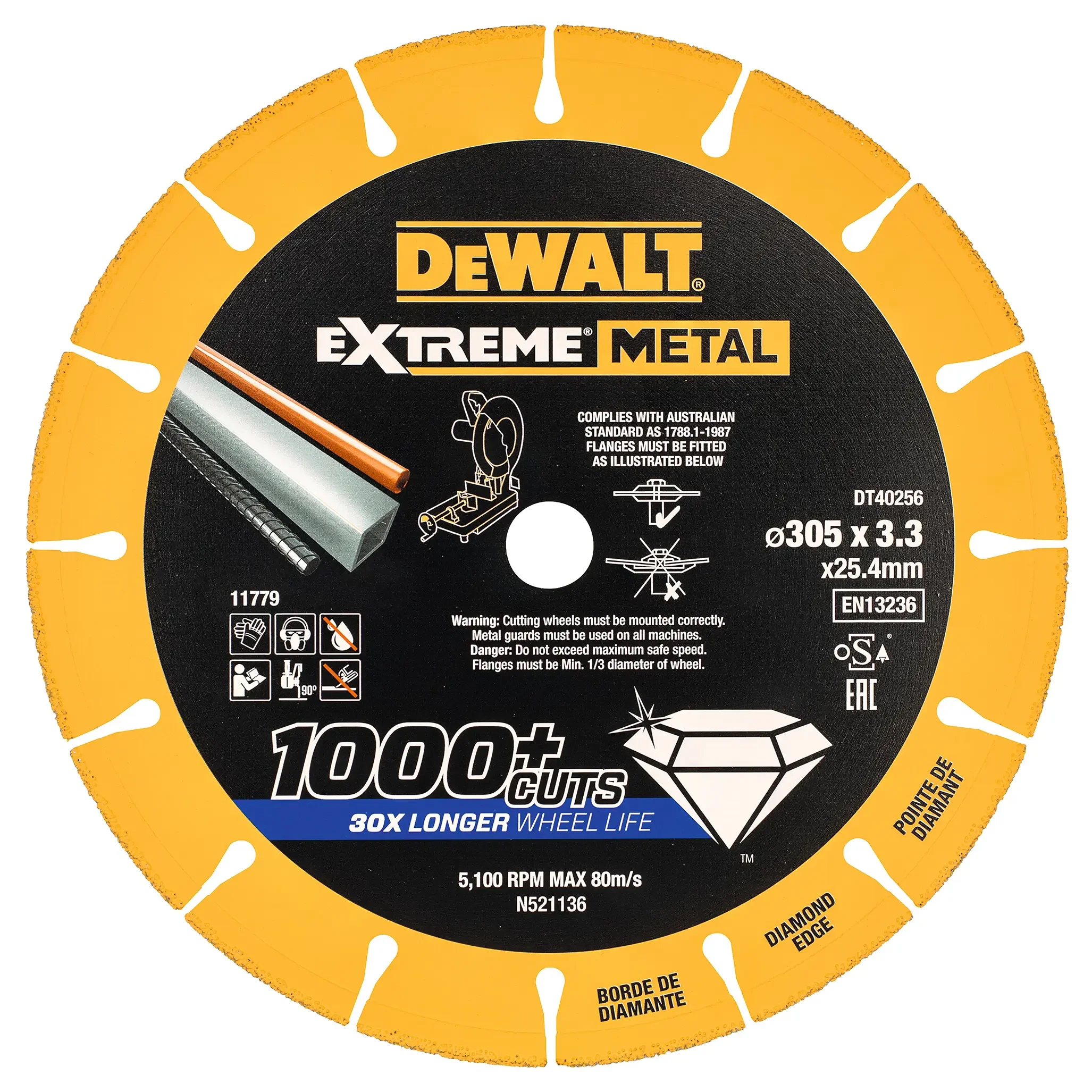 Disco da taglio Dewalt DT40256-QZ