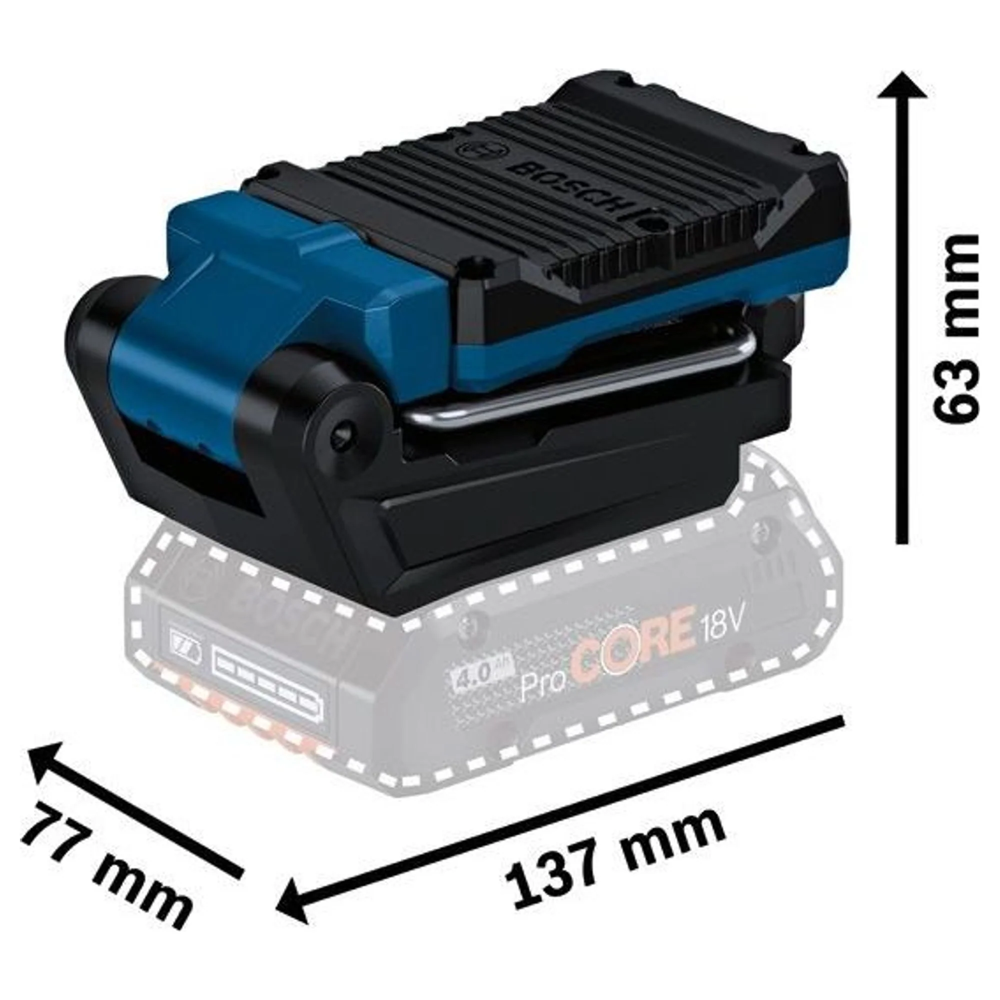 Faro da cantiere Bosch GLI 18V-800 18V - Image 3