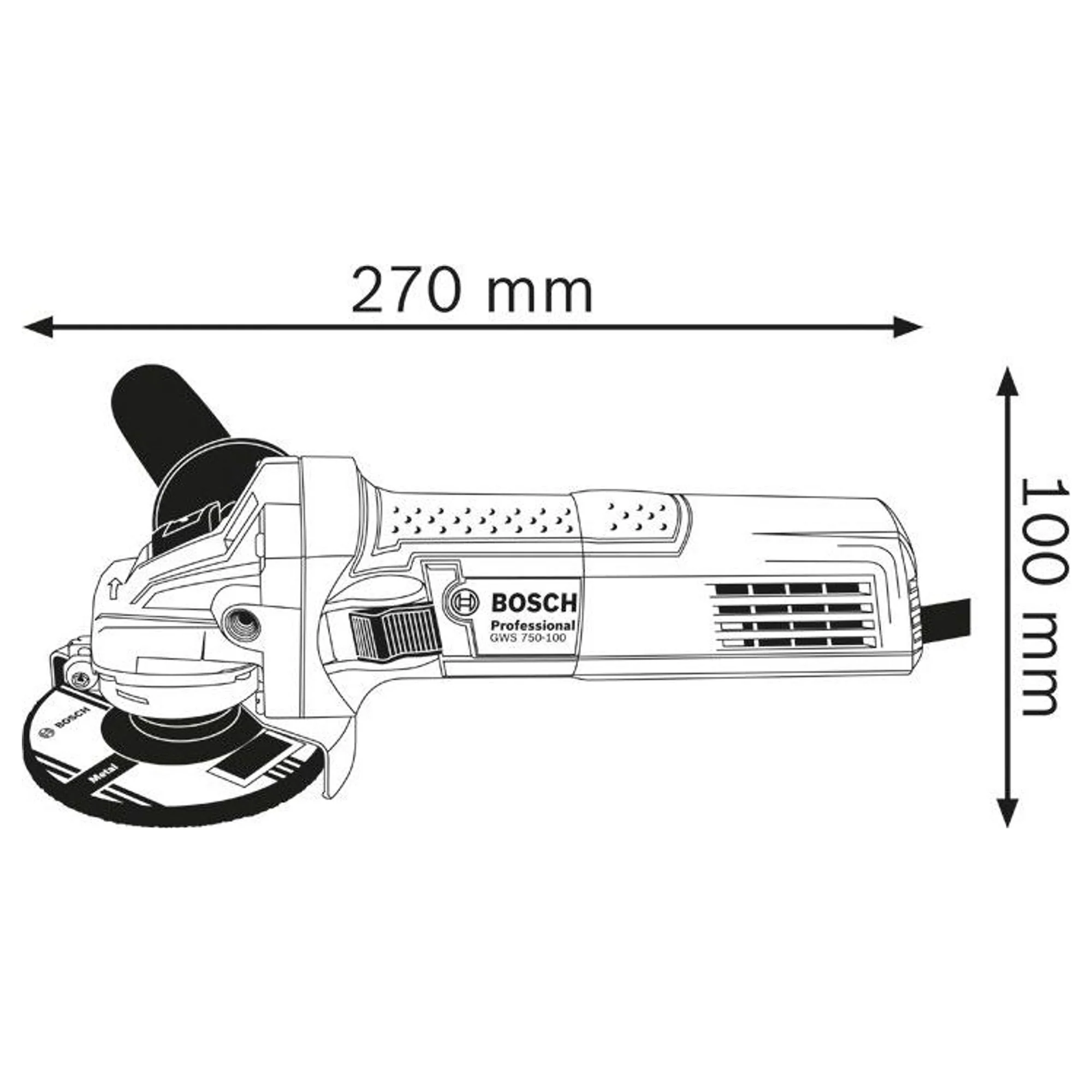 Kit Smerigliatrici Bosch GWS 22-230 J + 2 GWS 750 - Image 5