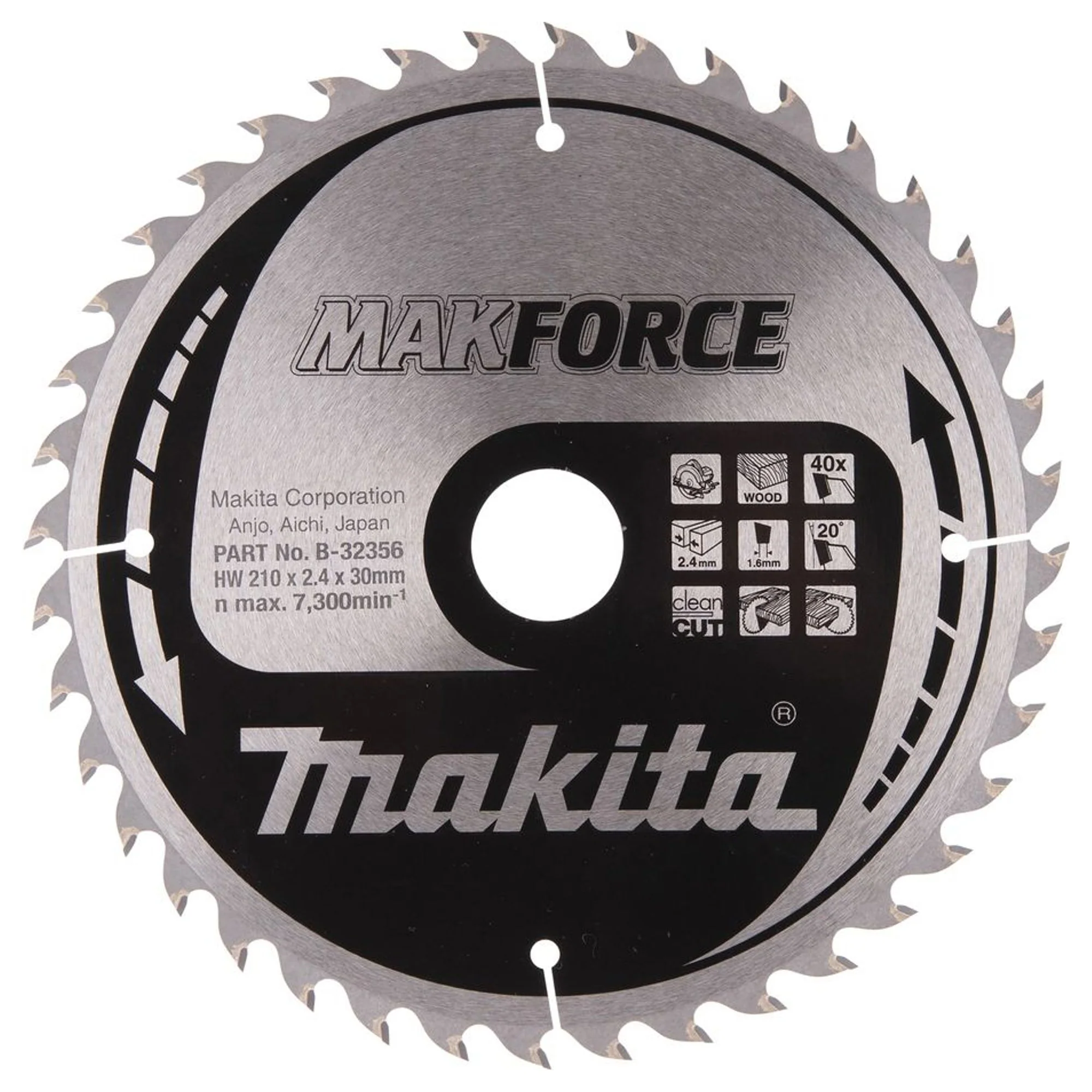Lama Circolare Makita B-32356 210mm 40T