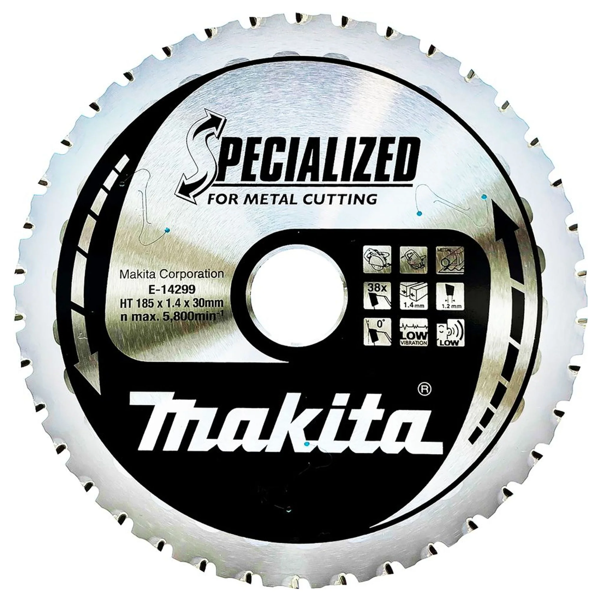 Lama Circolare Makita E-14299 185x30mm 38T