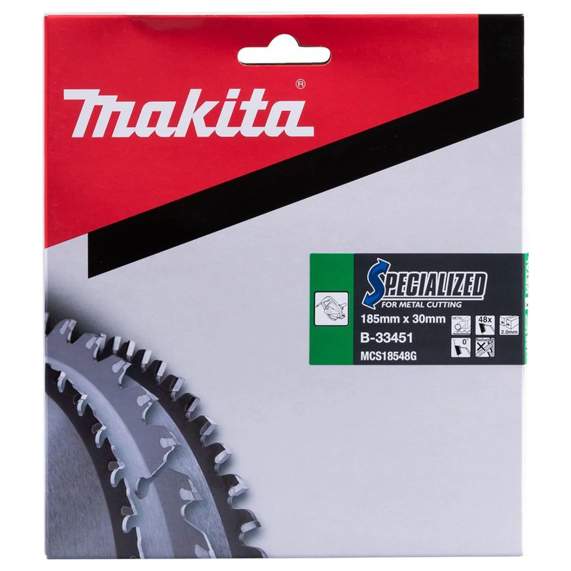 Lama Specialized TCT Makita B-33451 185x30mm 48T - Image 3