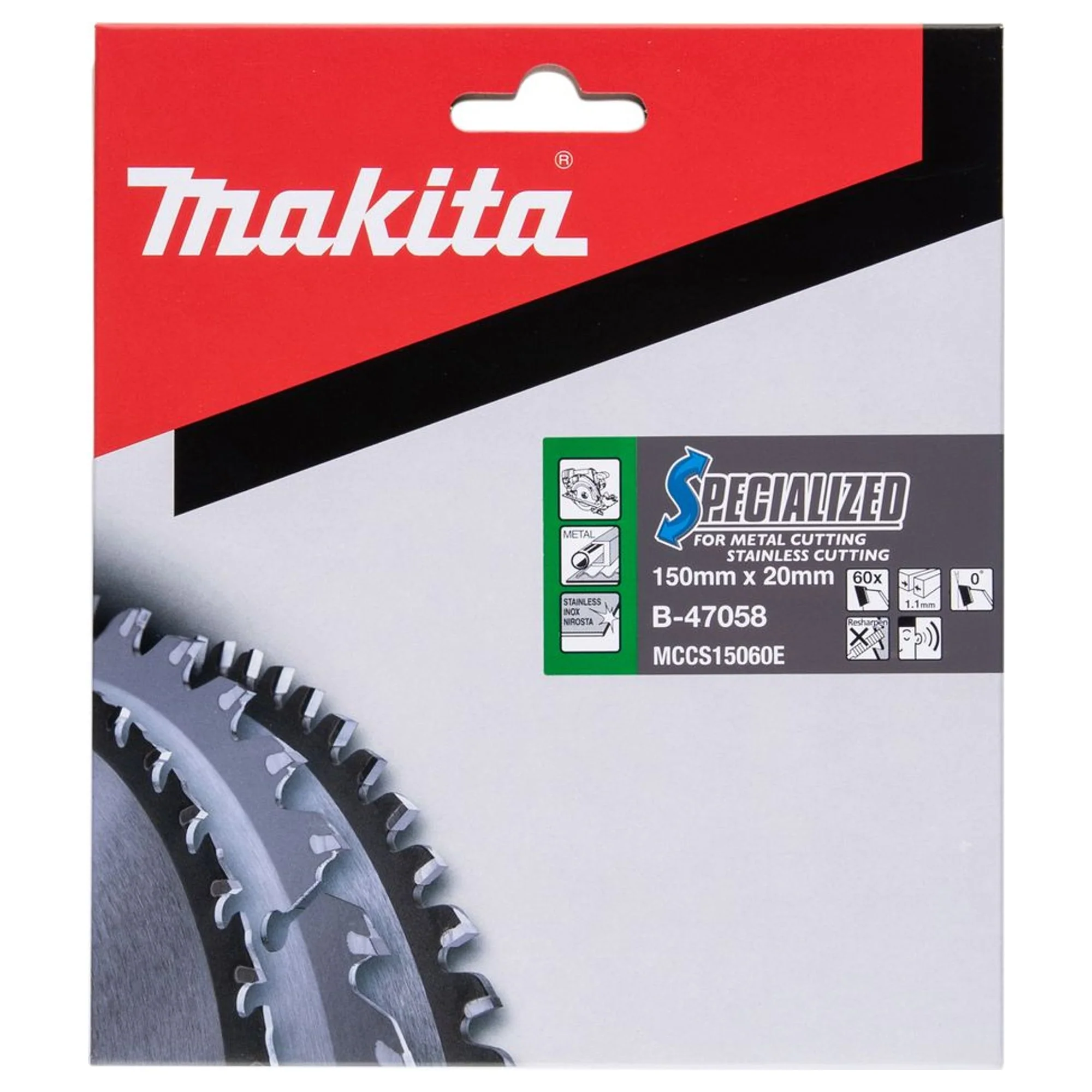 Lama Specialized Makita B-47058 150x20mm 60T - Image 2
