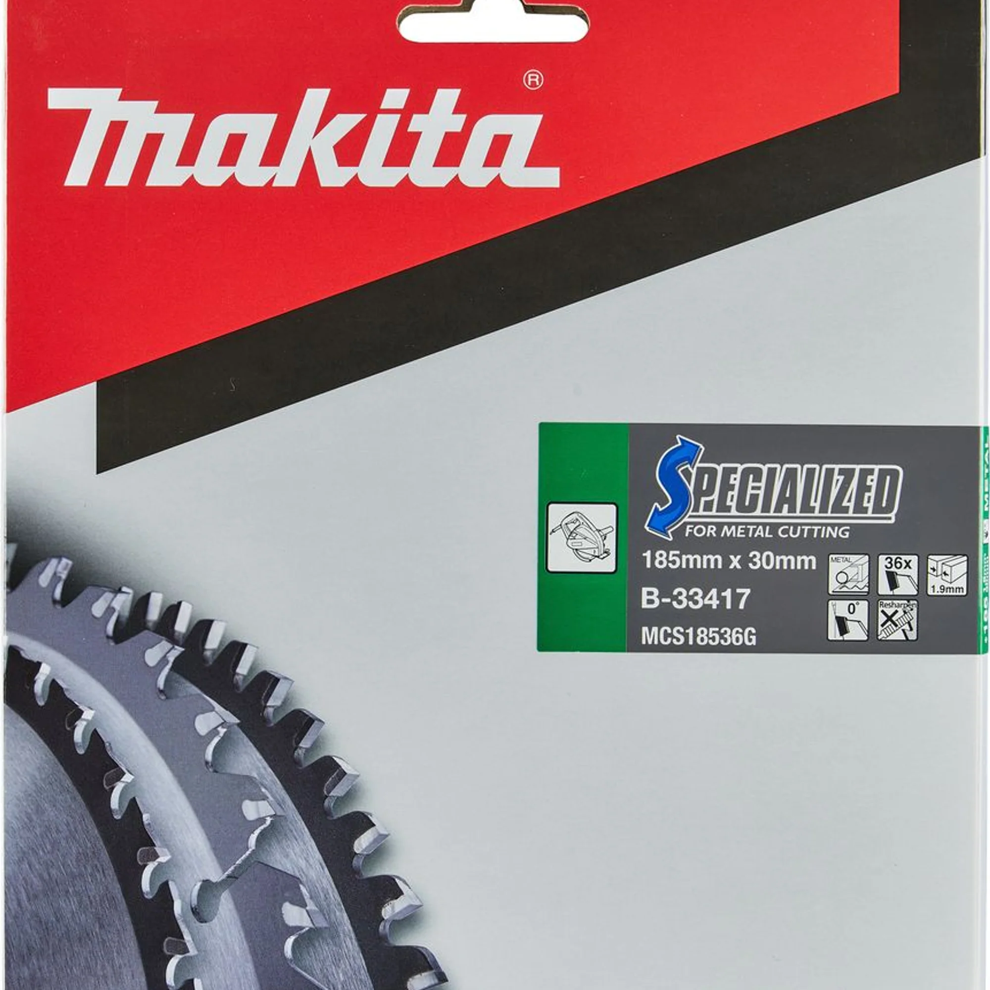 Lama per Sega Circolare Makita B-33417 Specialized T.C.T 185mm 36T - Image 2