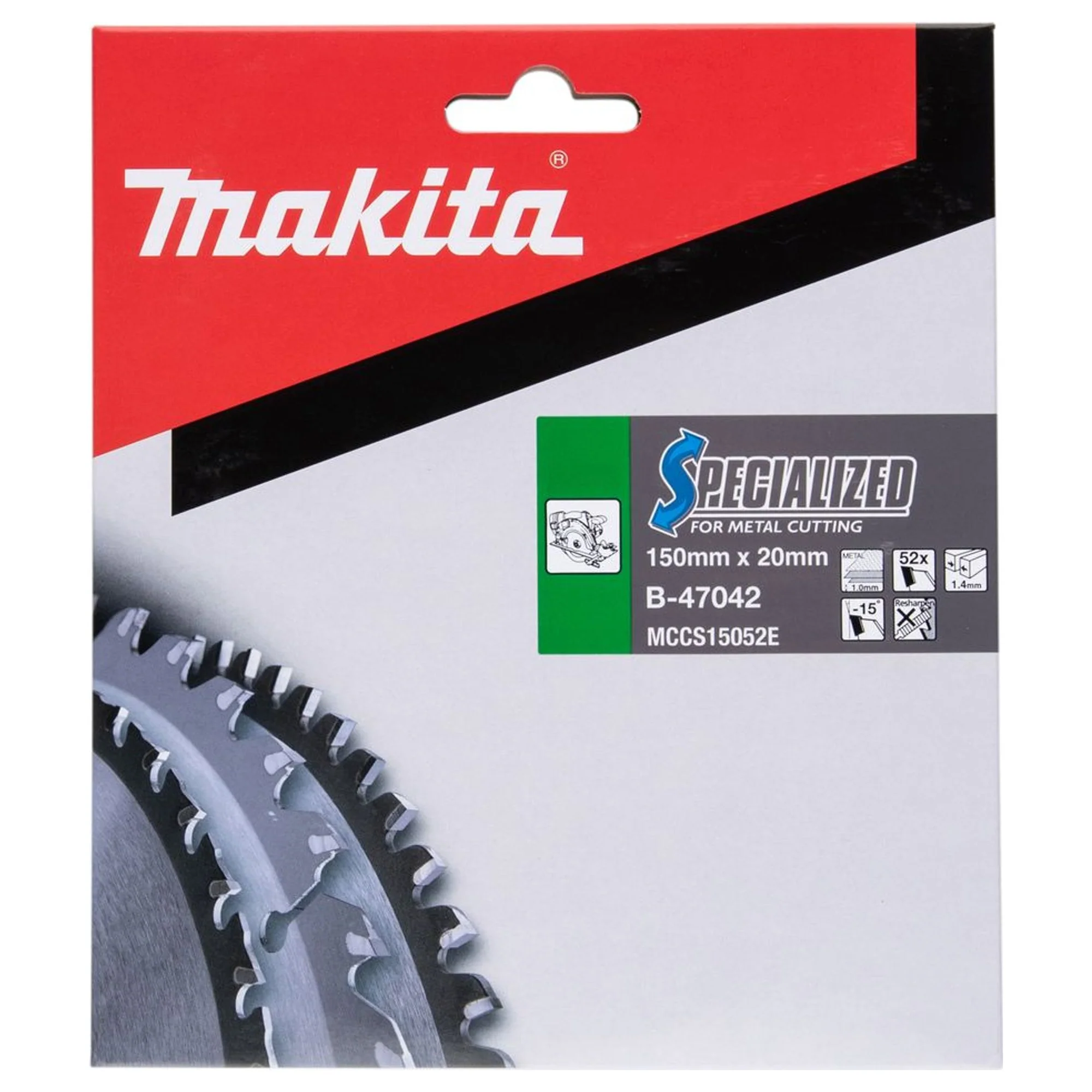 Lama per Sega Circolare Makita B-47042 Specialized T.C.T 150mm 52T - Image 2