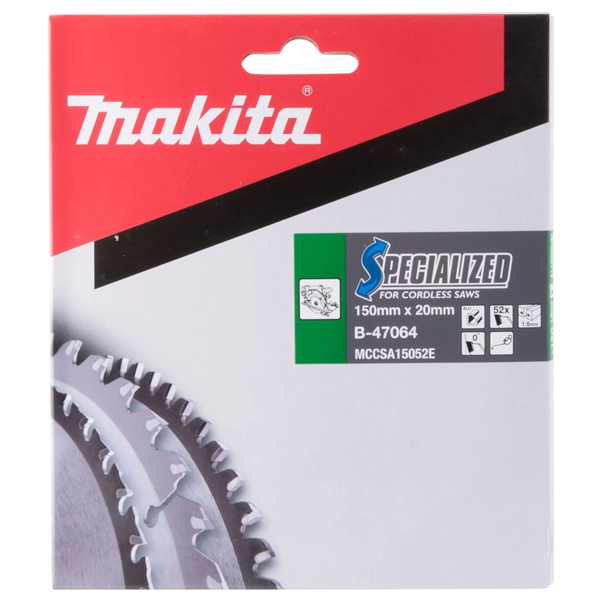 Lama Sega Circolare Makita B-47064 150mm 52T Alluminio - Image 3