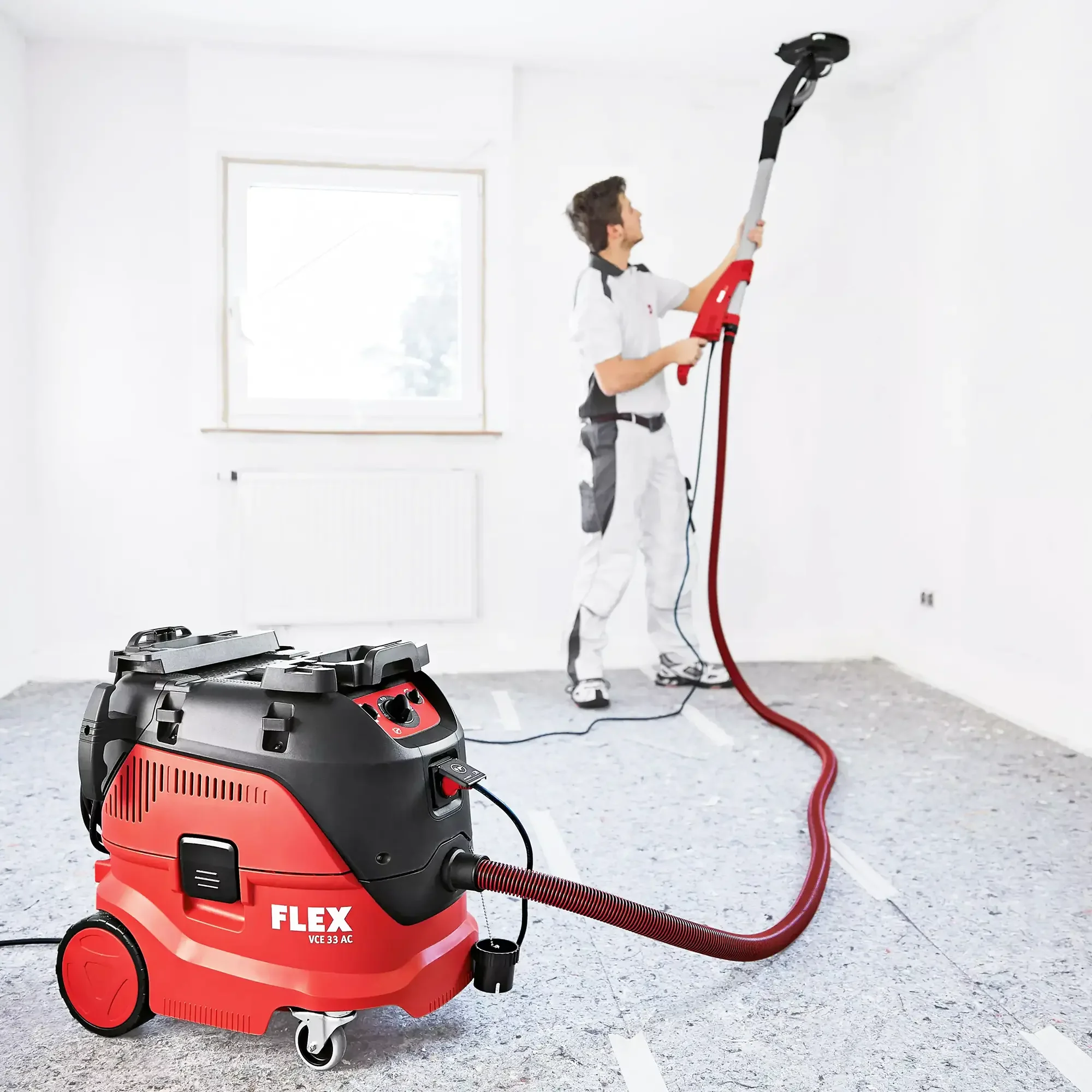 Levigatrice aspirapolvere Flex GE 6 R-EC + VCE 33 M AC Set + Carta abrasiva - Image 11