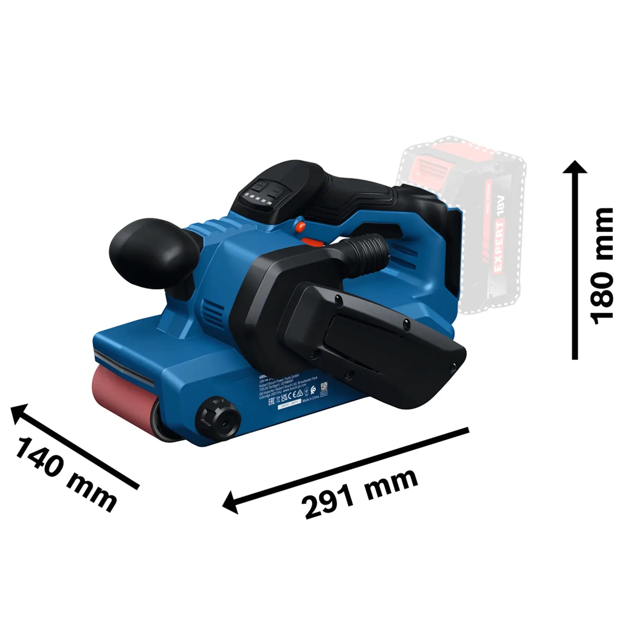 Levigatrice a nastro Bosch PRO GBS 18V-75 - Image 3