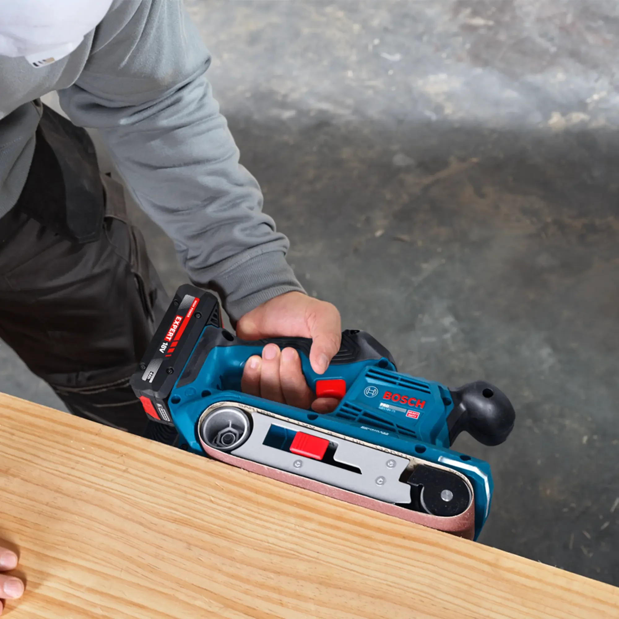 Levigatrice a nastro Bosch PRO GBS 18V-75 - Image 4