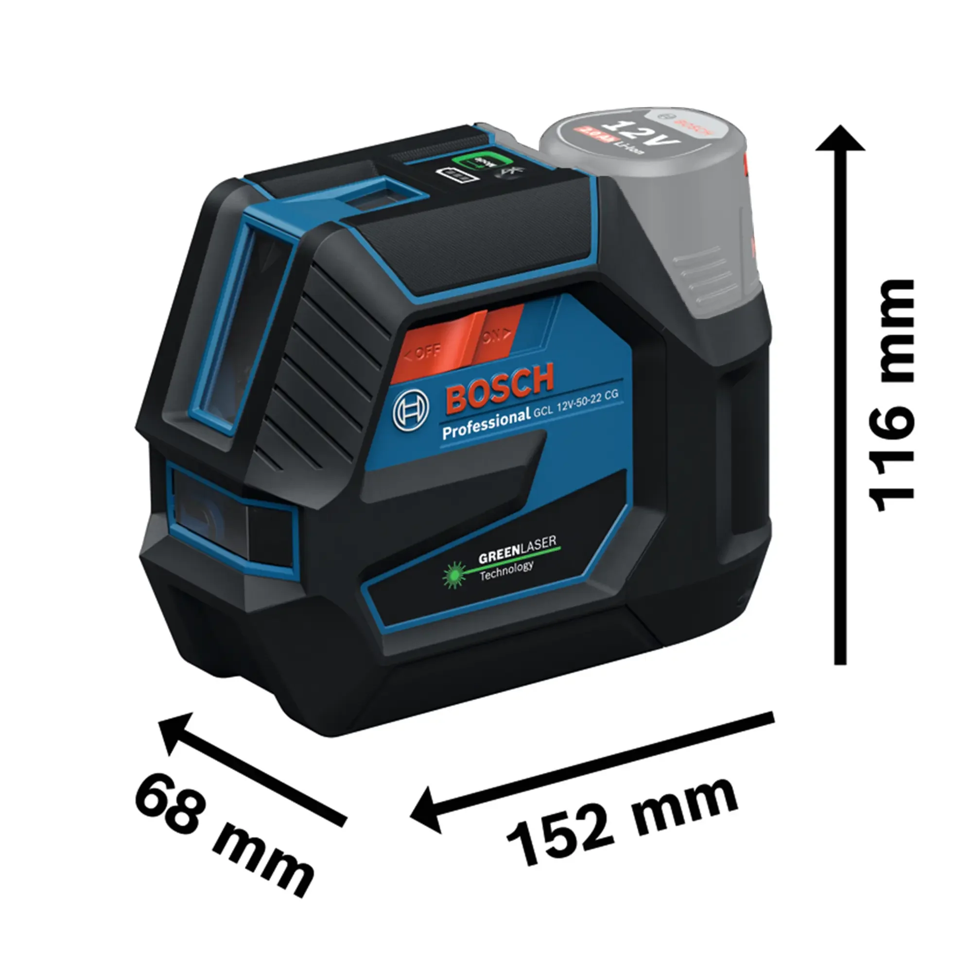 Livella Laser Bosch GCL 12V-50-22 CG 12V - Image 3