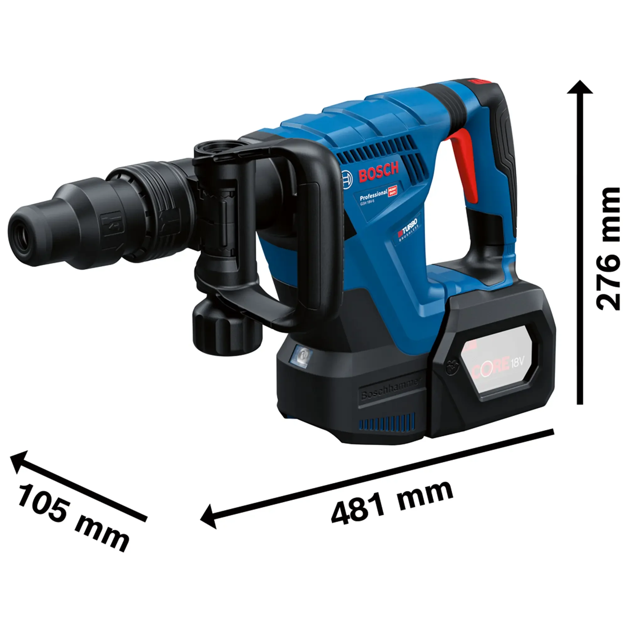 Martello Demolitore Bosch GSH 18V-5 PRO 18V - Image 3