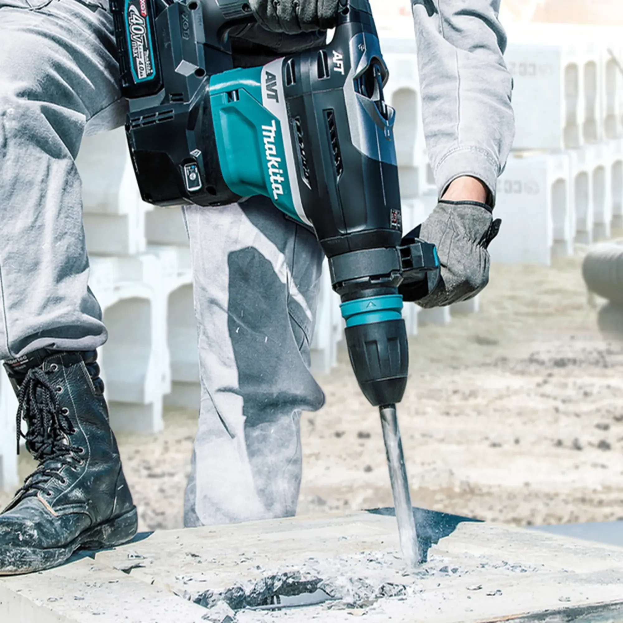 Martello Demolitore Rotativo Makita HR005GT202 40V 5Ah - Image 13
