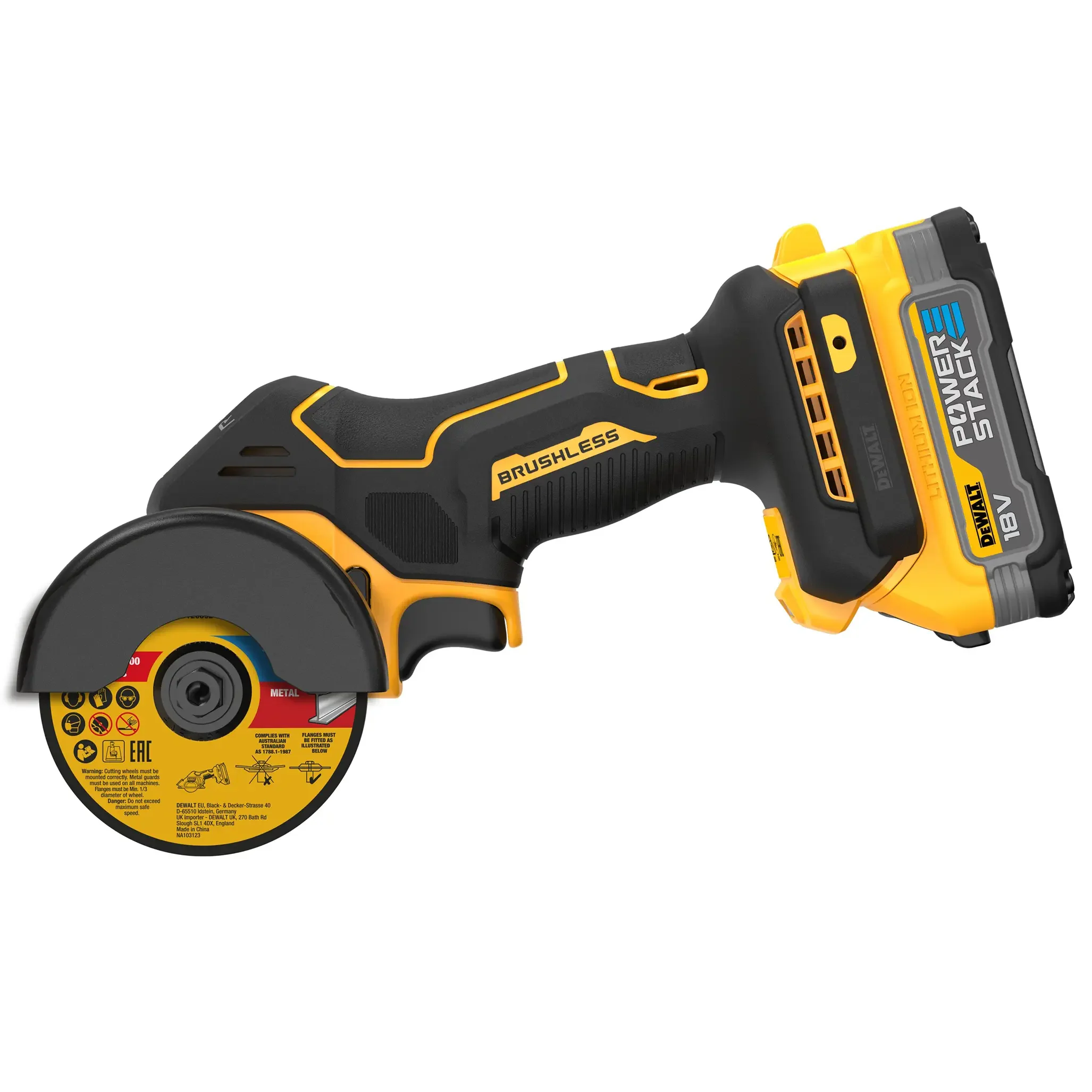 Mini Troncatrice Dewalt DCS438E2T-QW 18V 1.7Ah - Image 3