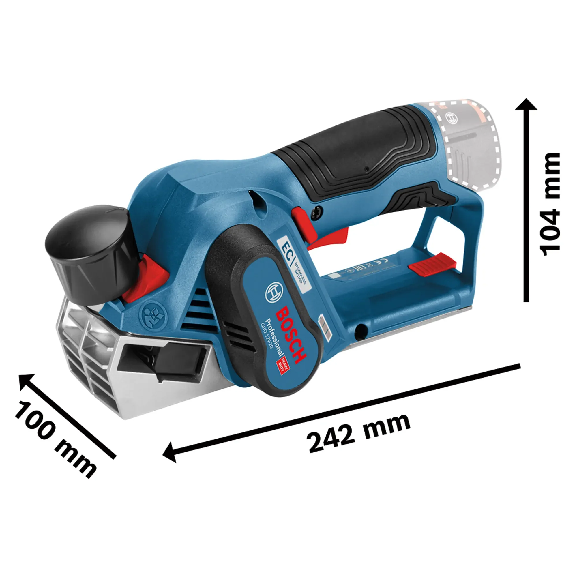 Pialla Bosch Professional GHO 12V-20 12V - Image 3