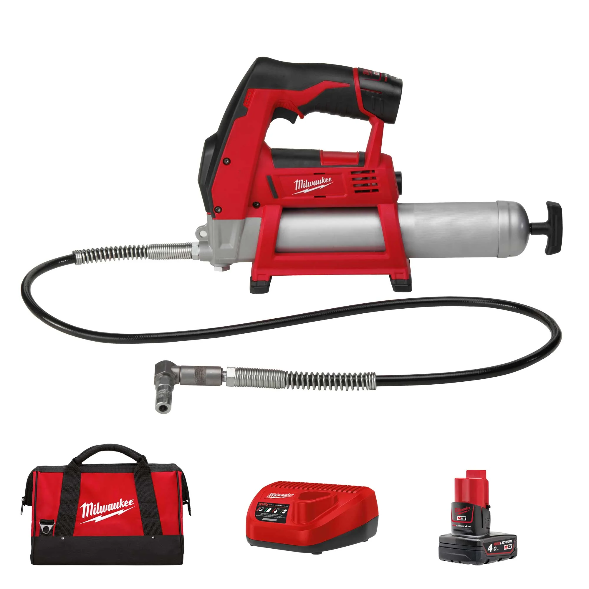 Pistola per Grasso Milwaukee M12 GG-401B 12V 4Ah