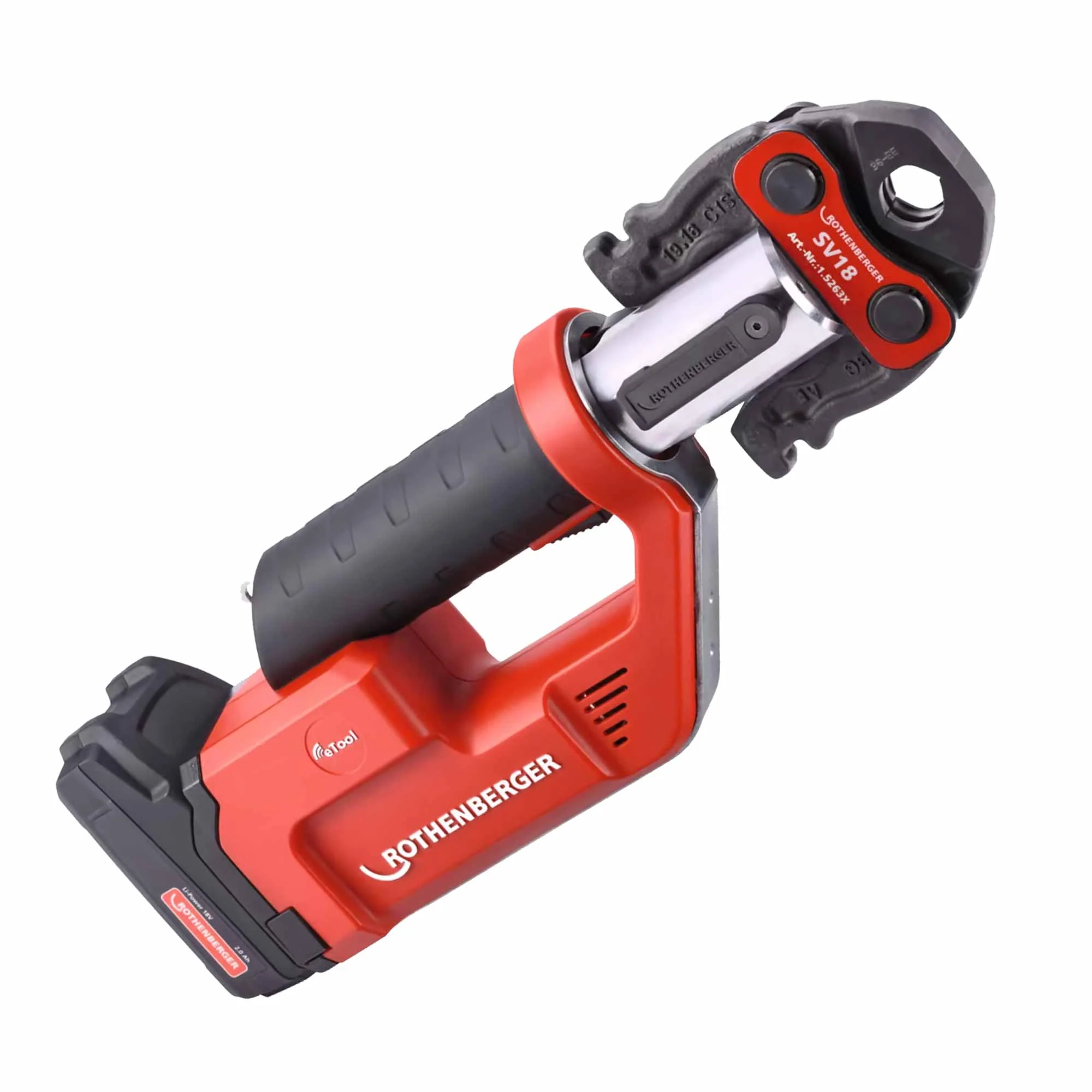 Pressatrice Rothenberger Romax Compact TT 18V 2Ah + set 3 Ganasce - Image 4