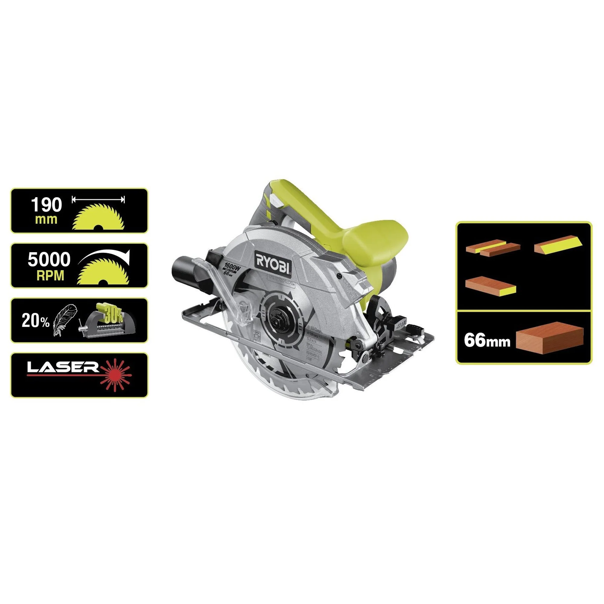 Sega Circolare Ryobi RCS1600-K 1600W - Image 3