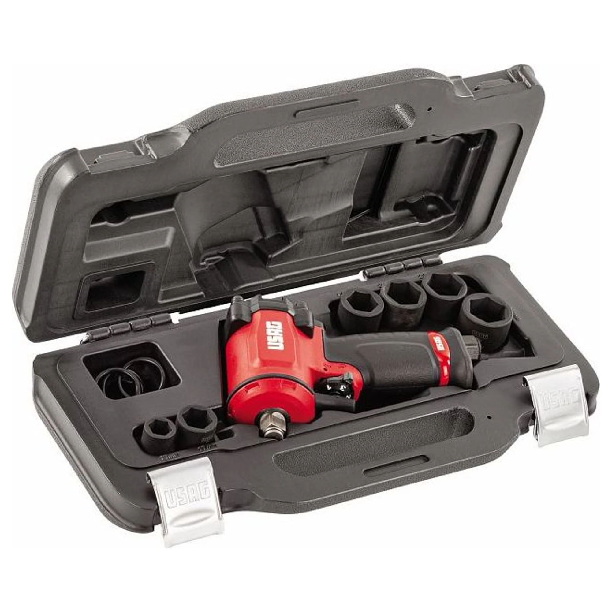 Set Avvitatore ad Impulsi Usag 942 PC3/C7 con Bussole Macchina 7 Pezzi