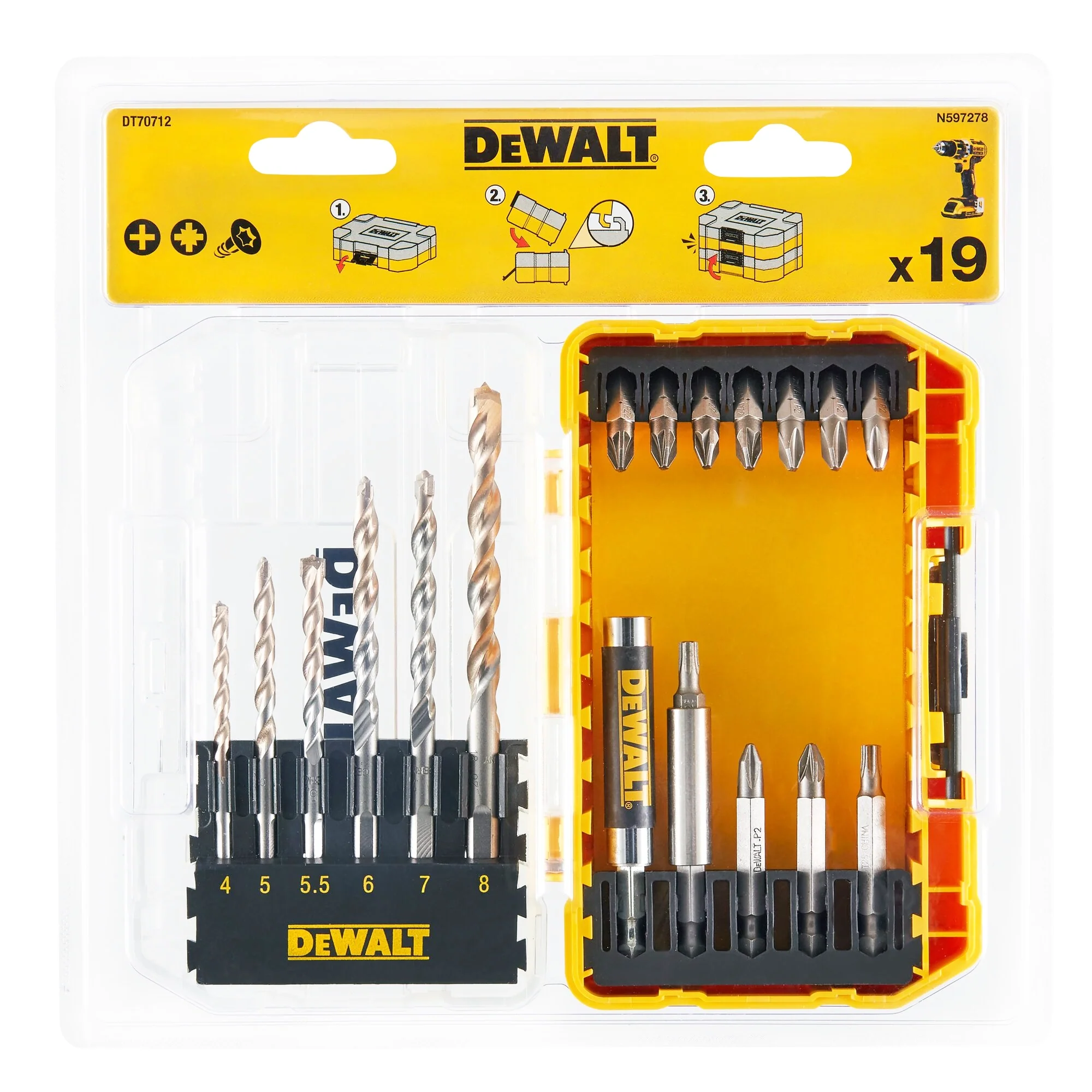 Set di inserti Dewalt DT70712-QZ - Image 3