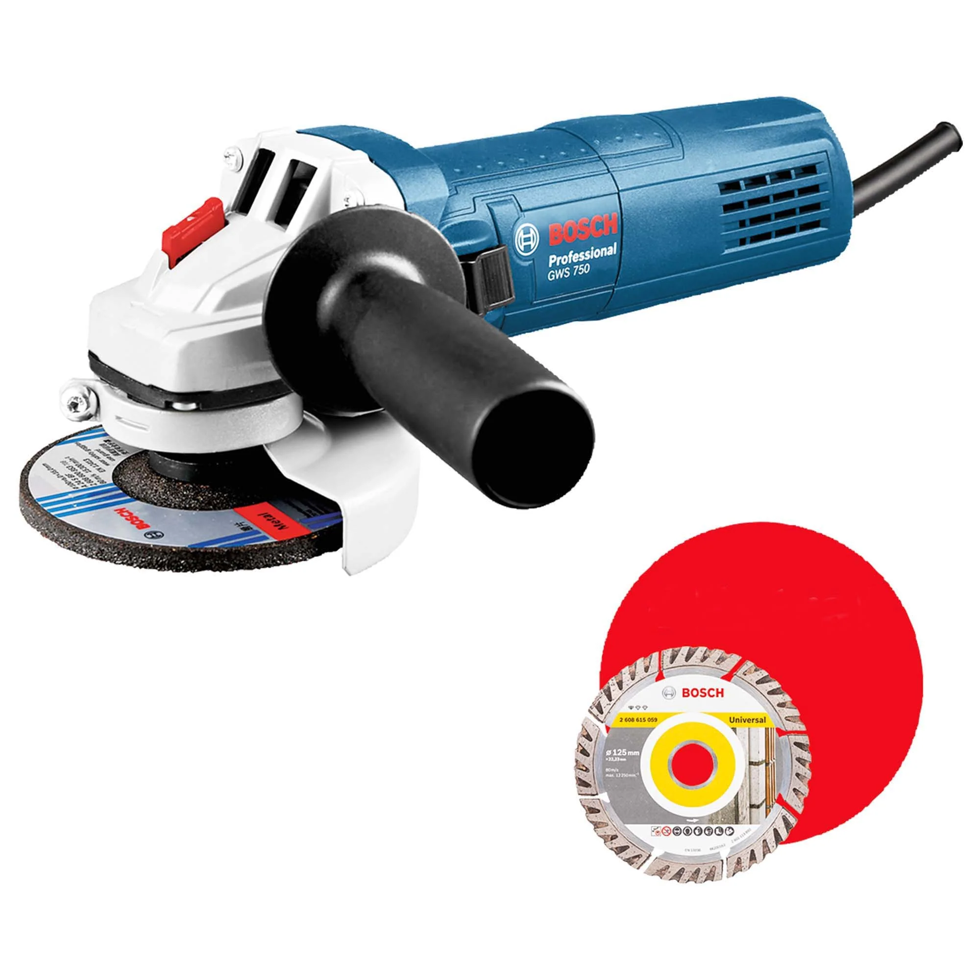 Smerigliatrice angolare Bosch GWS 750-125 750W