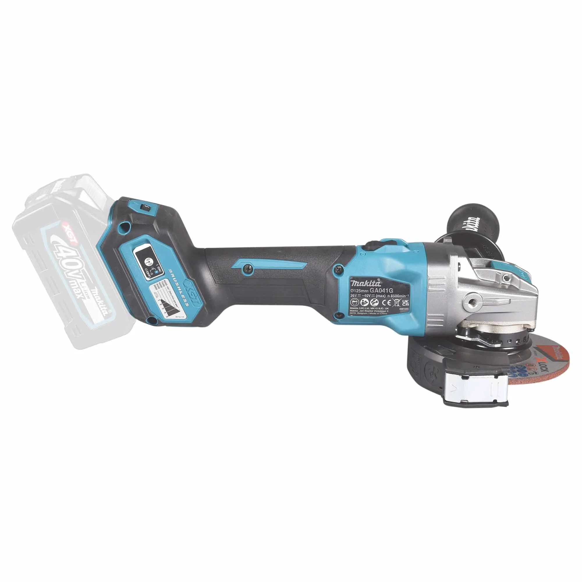 Smerigliatrice angolare Makita GA041GM201 40V 4Ah - Image 7