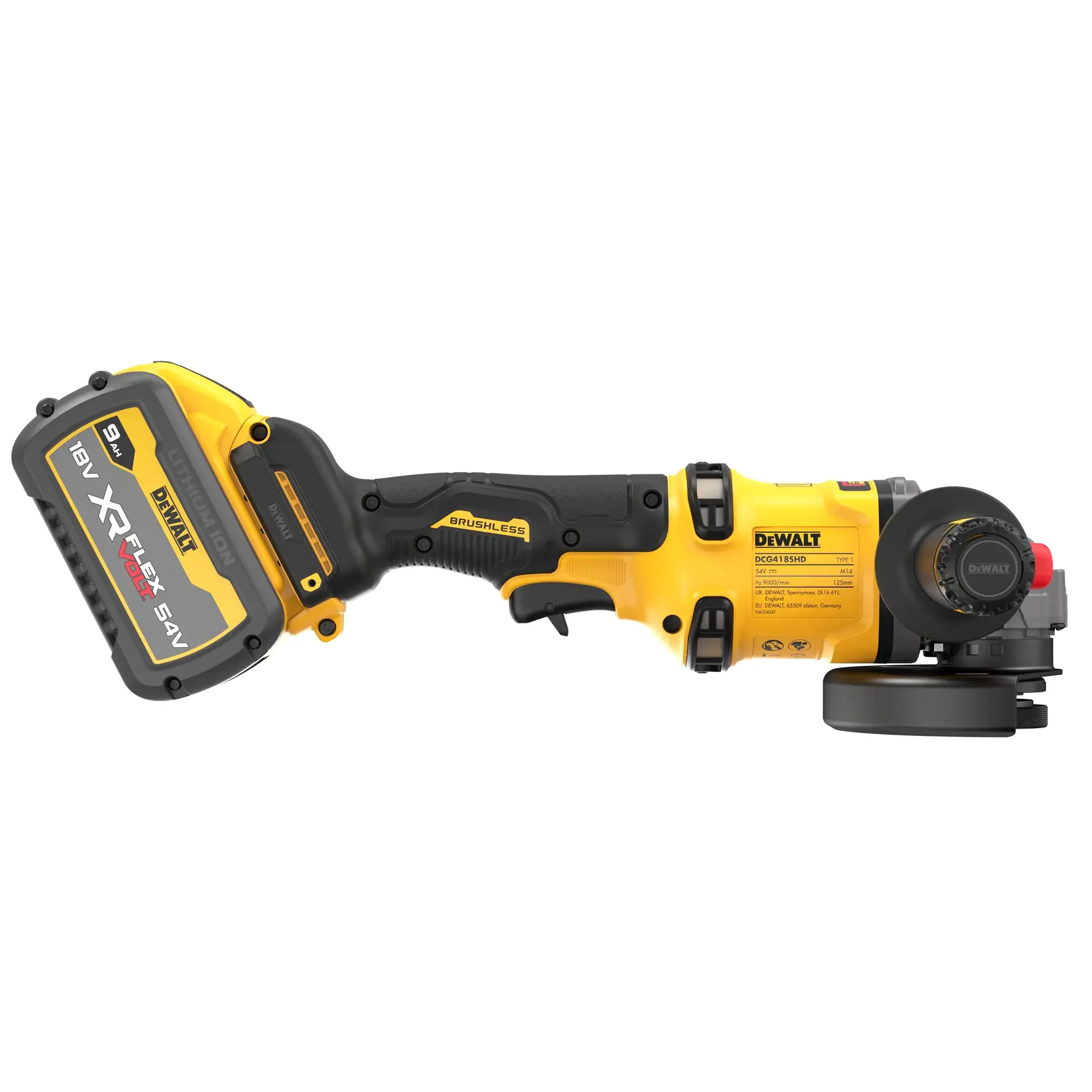 Smerigliatrice Dewalt DCG418SHDX2-QW 54V 9Ah - Image 6