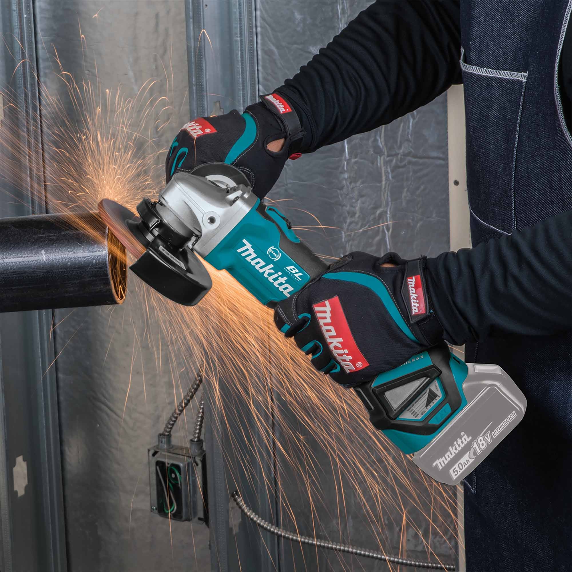 Smerigliatrice Makita DGA513ZJ 18V - Image 9