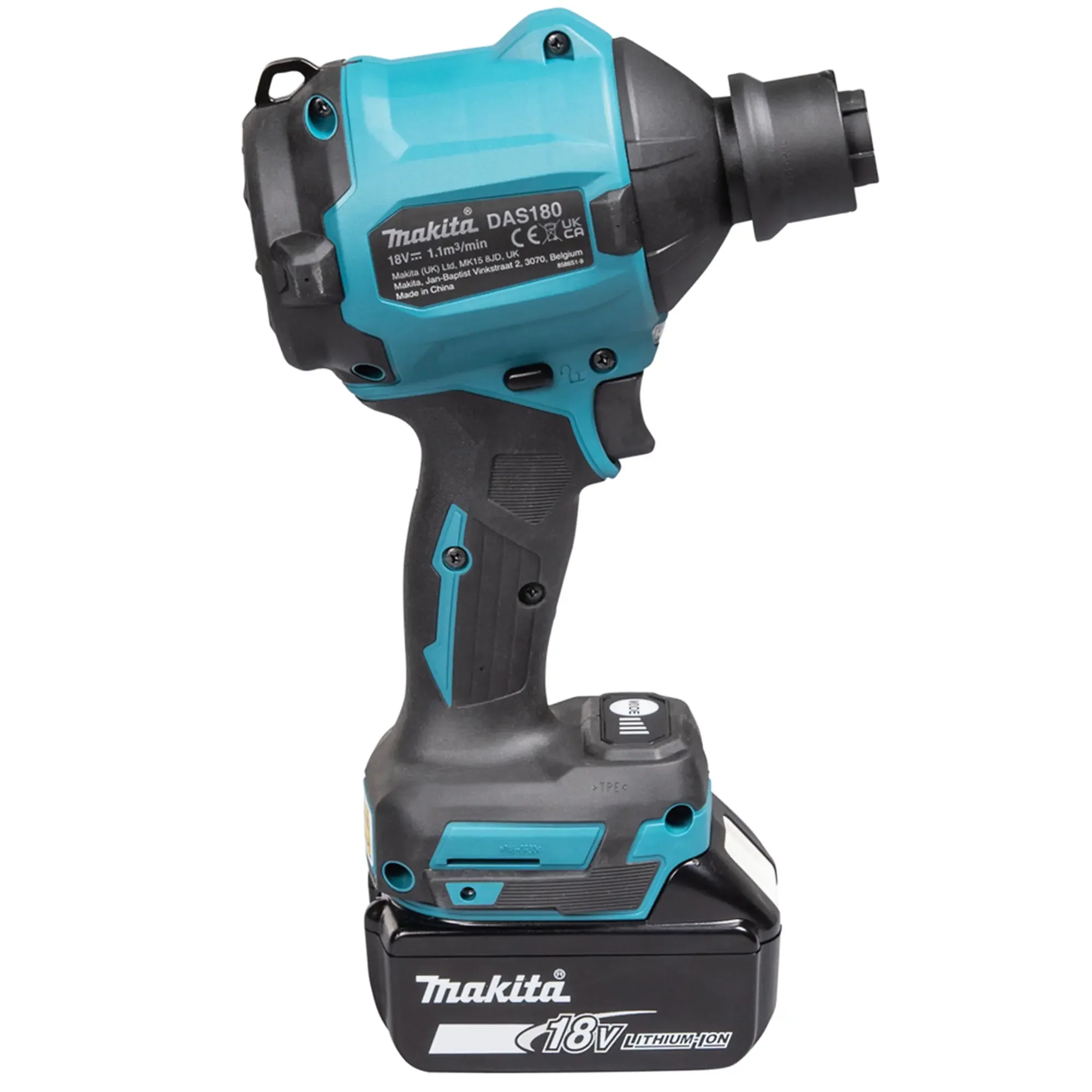Soffiatore a pistola Makita DAS180RT 18V 5Ah - Image 7