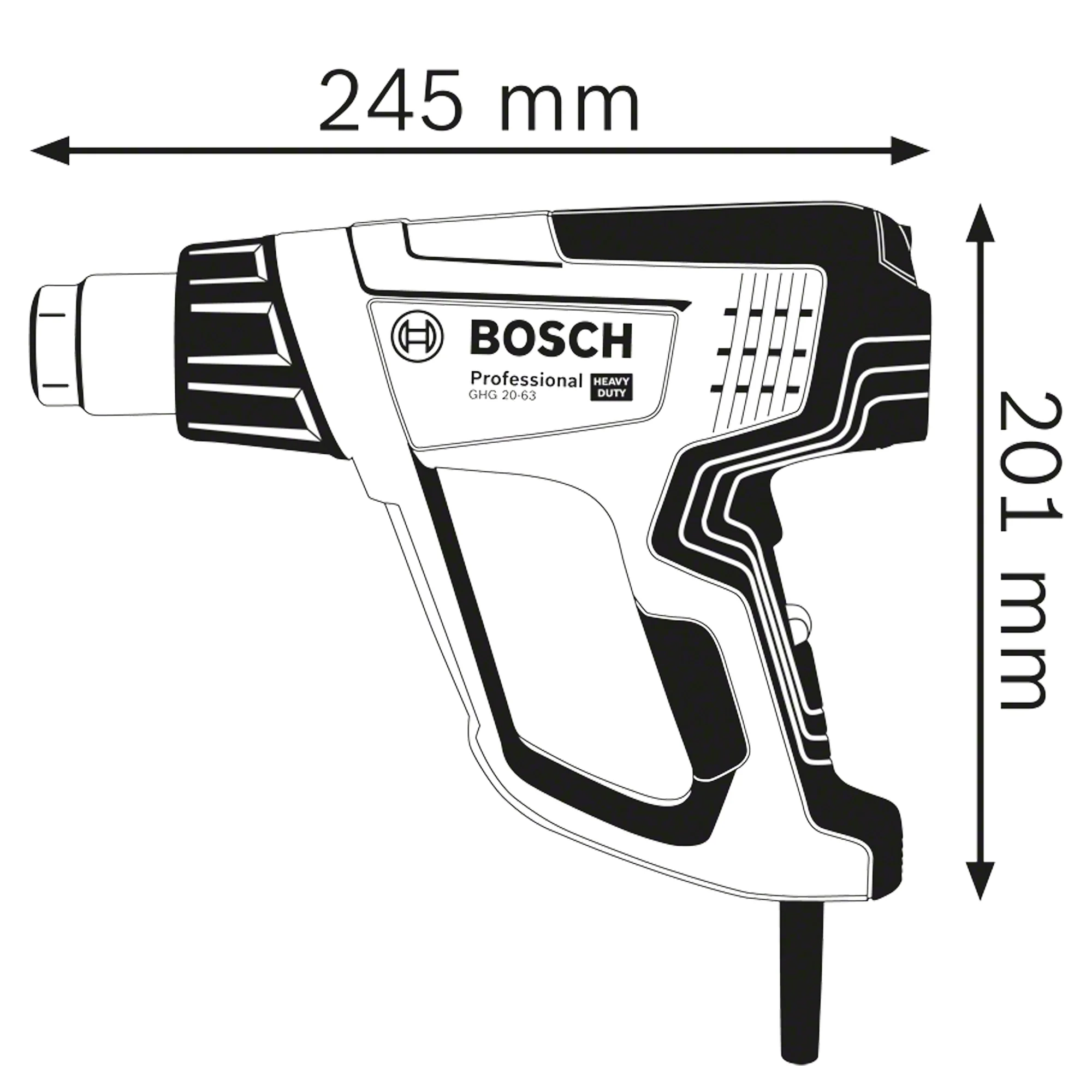 Termosoffiatore Bosch GHG 20-63 2000W - Image 2