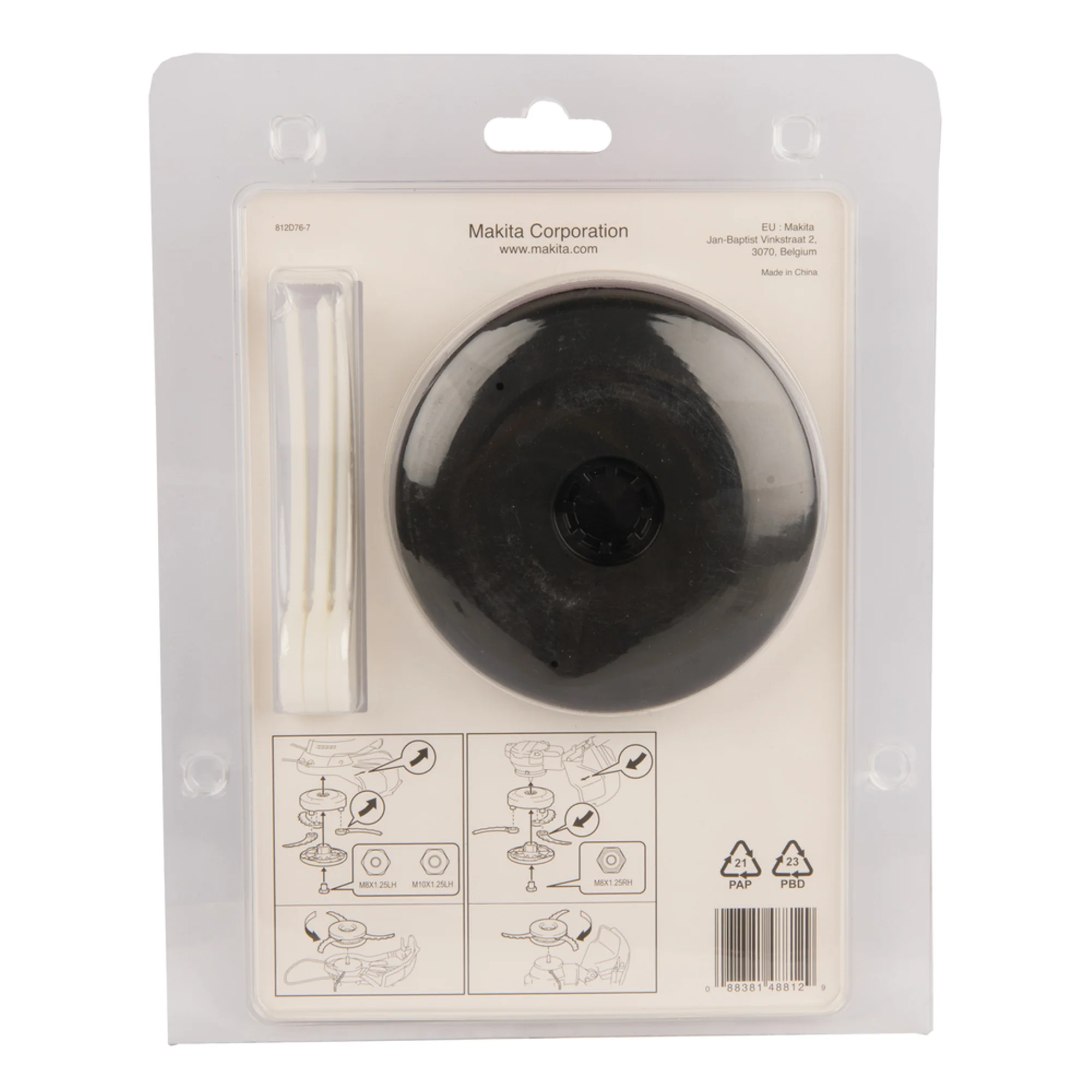 Testina Decespugliatore Makita 198383-1 Tre Lame Plastica Ø 255mm - Image 4