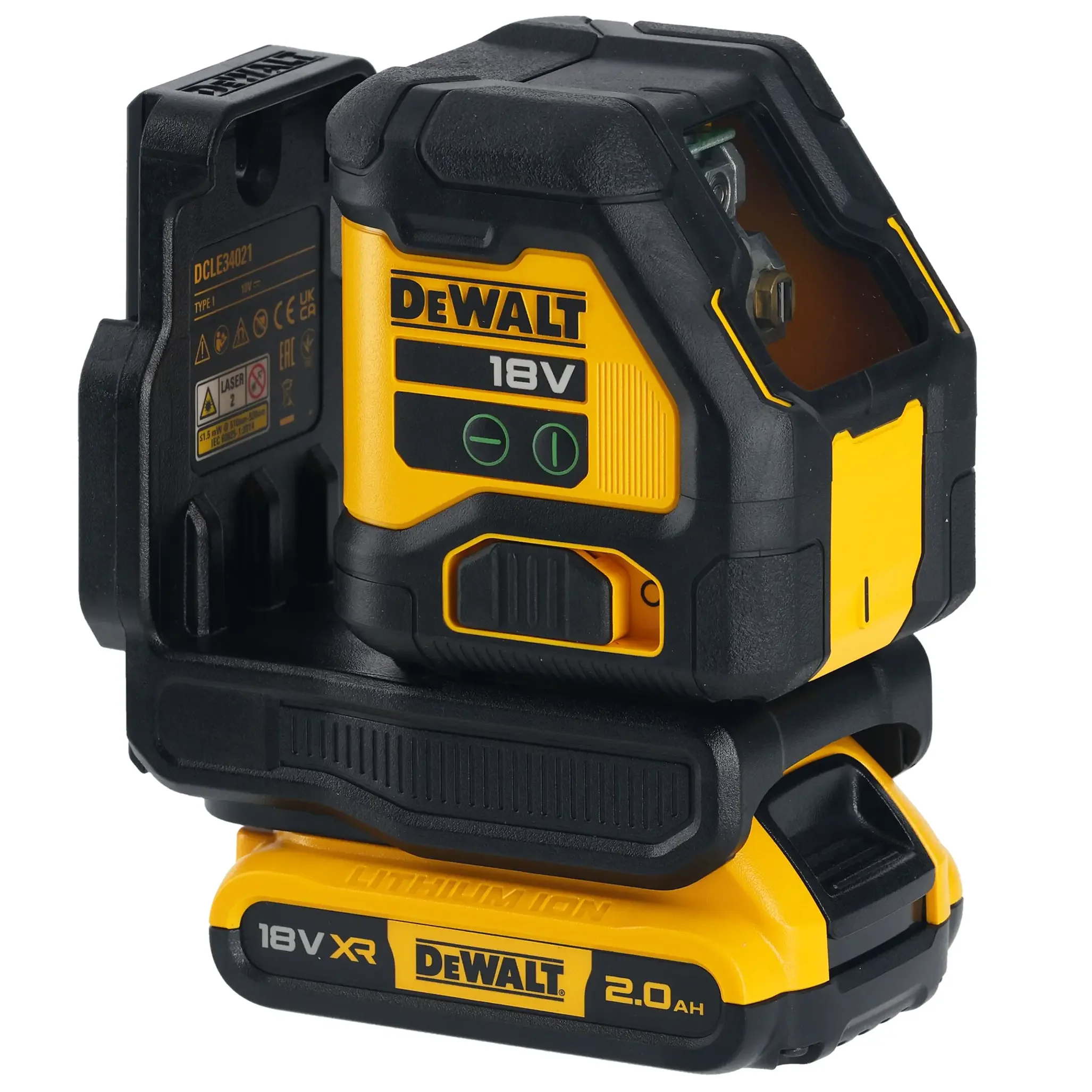 Tracciatore laser a croce verde Dewalt DCLE34021D1-QW 12V 2Ah - Image 2