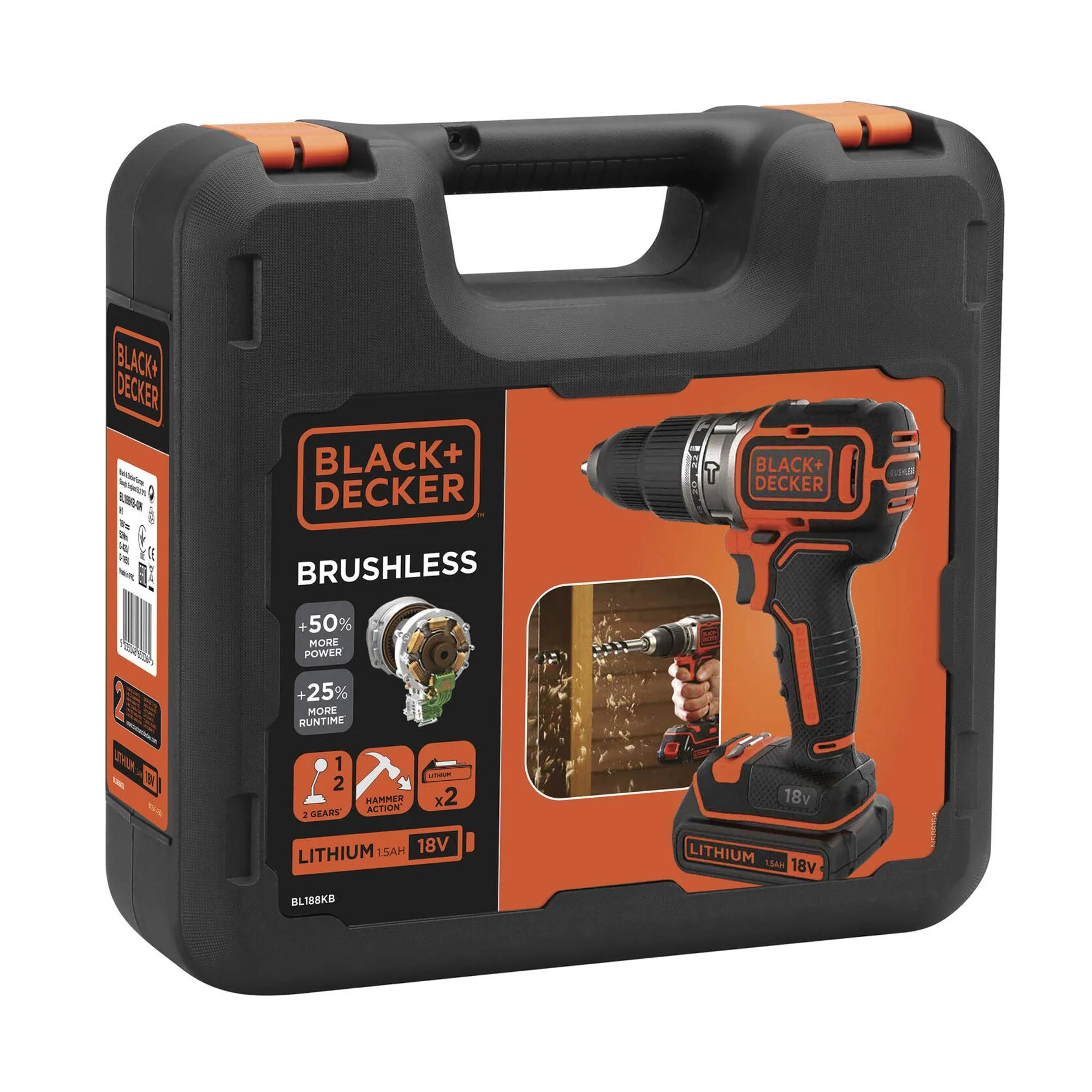 Trapano a percussione Black+Decker BL188KB-QW 18V 1.5Ah - Image 2