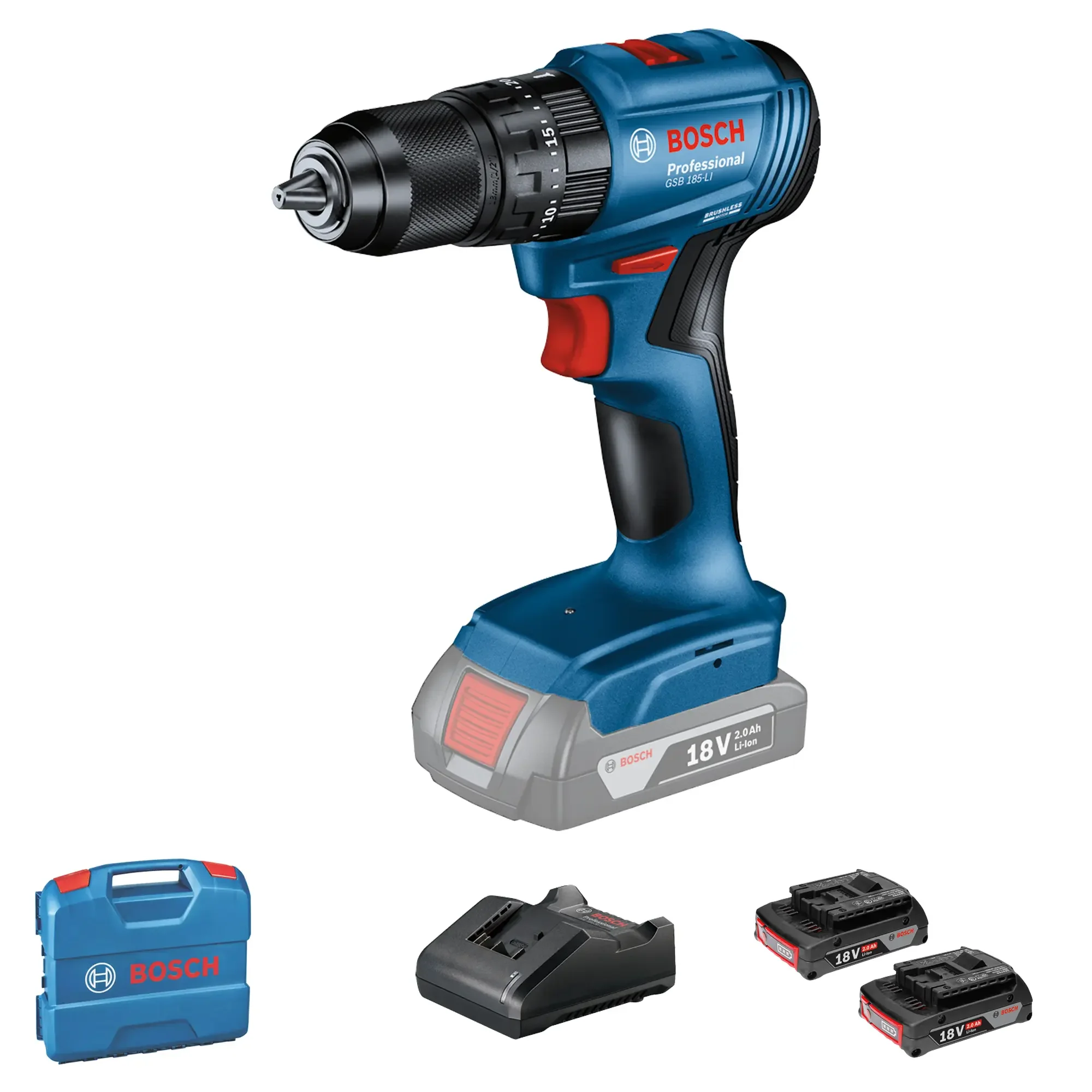 Trapano Avvitatore Bosch GSB 18V-45 PRO 18V 2Ah