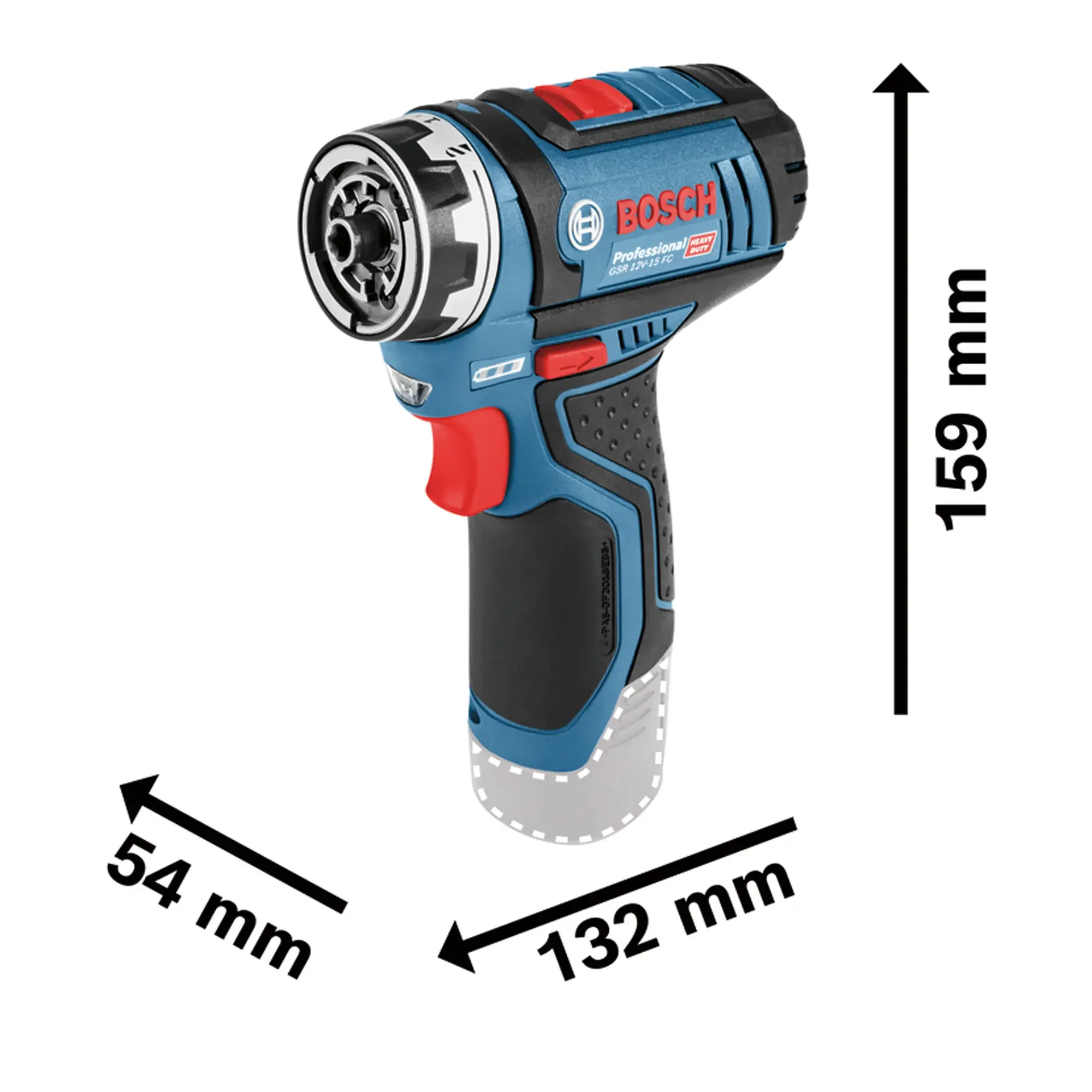 Trapano Avvitatore Bosch GSR 12V-15 FC 12V 2Ah - Image 3