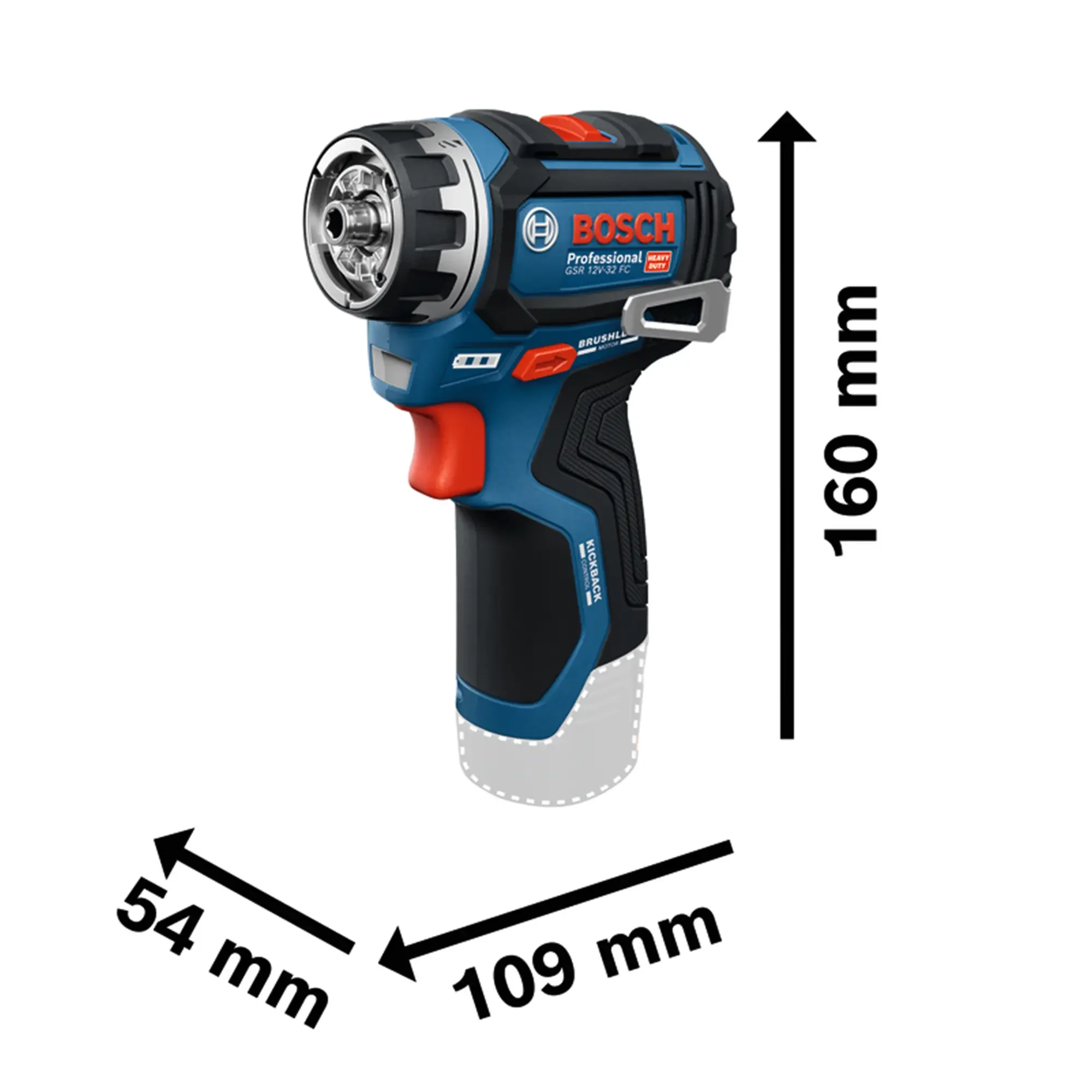 Trapano Avvitatore Bosch GSR 12V-32 FC PRO 12V 2Ah - Image 3